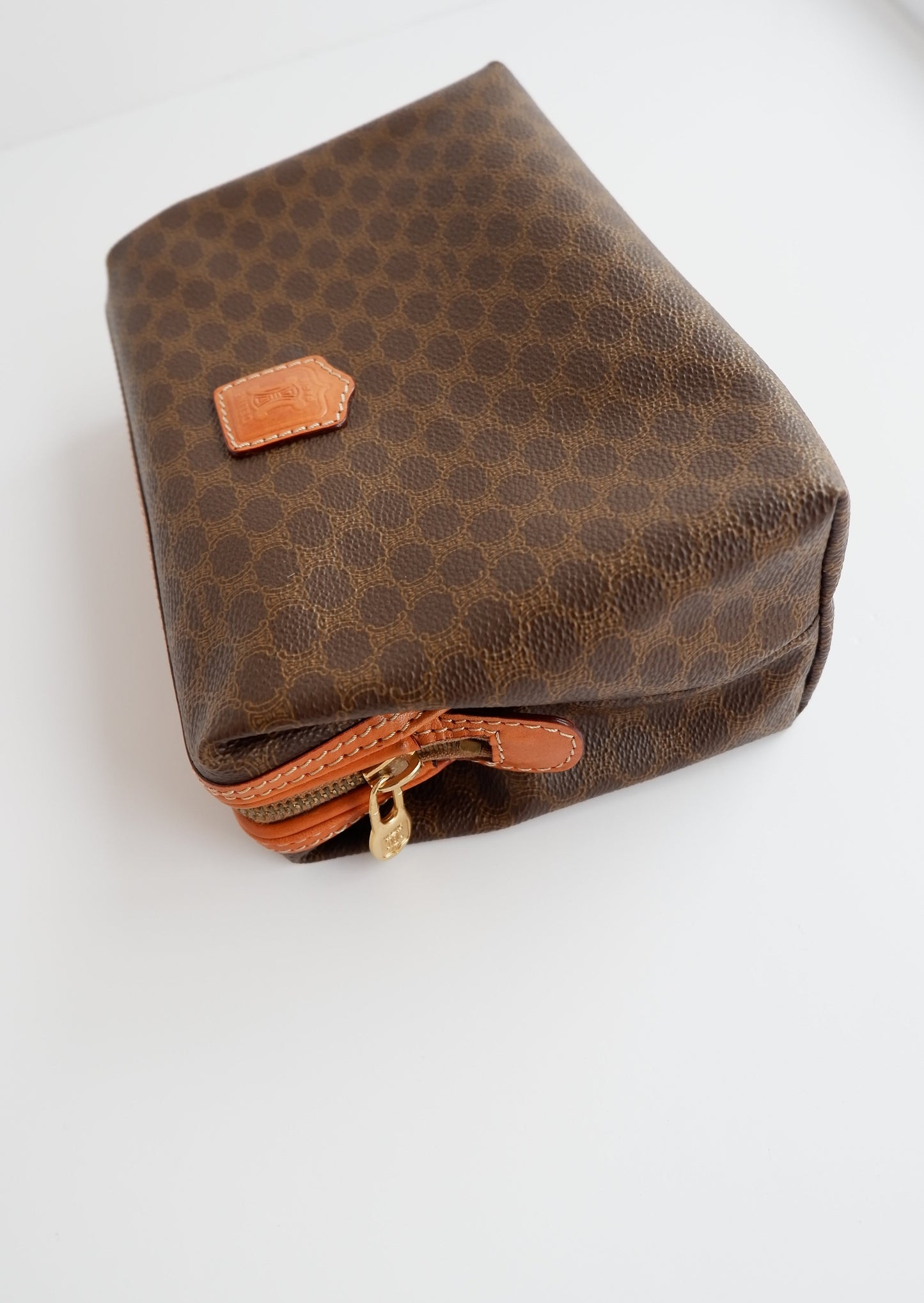 Authentic Preowned Vintage Celine Brown Triomphe Clutch