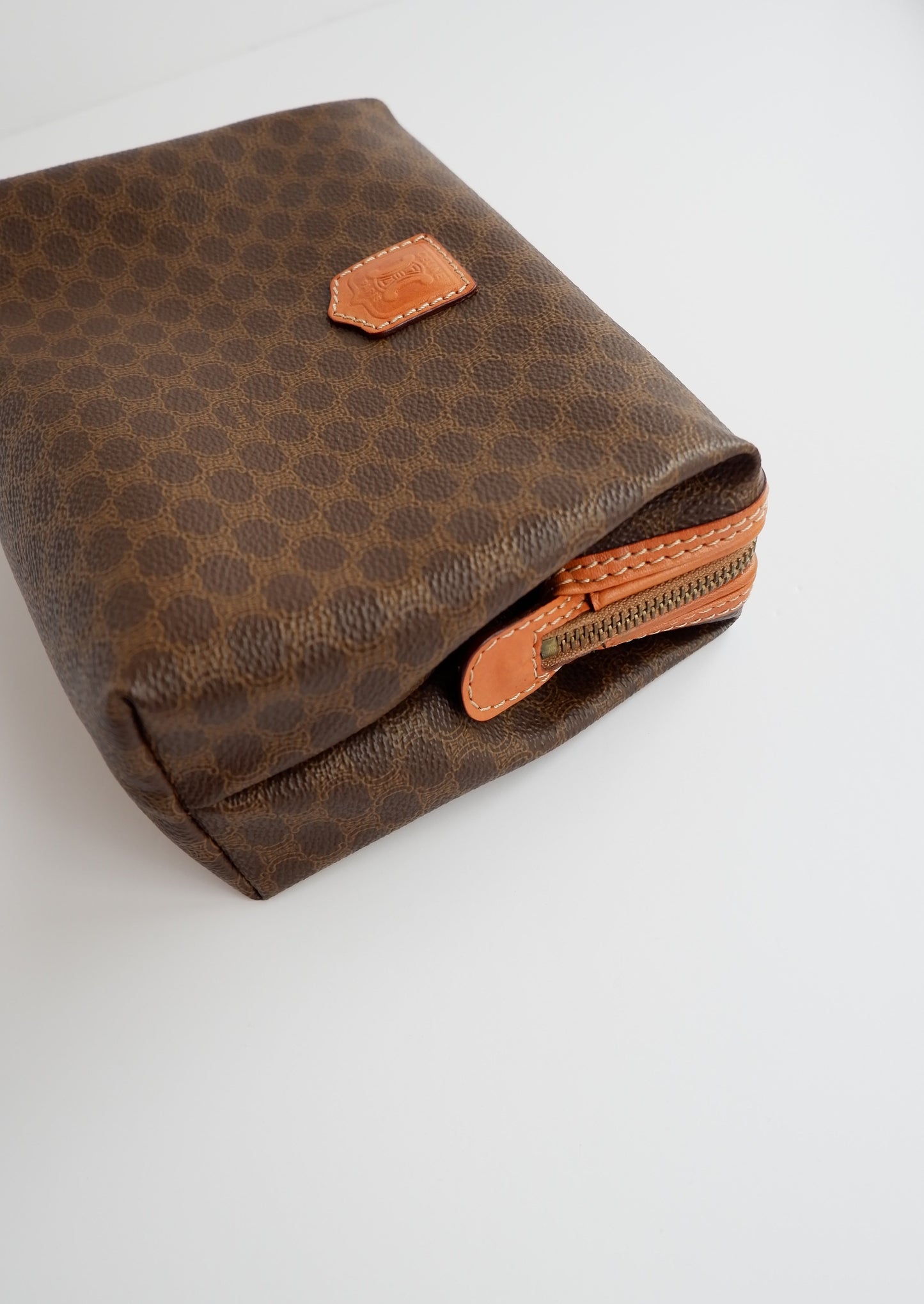 Authentic Preowned Vintage Celine Brown Triomphe Clutch