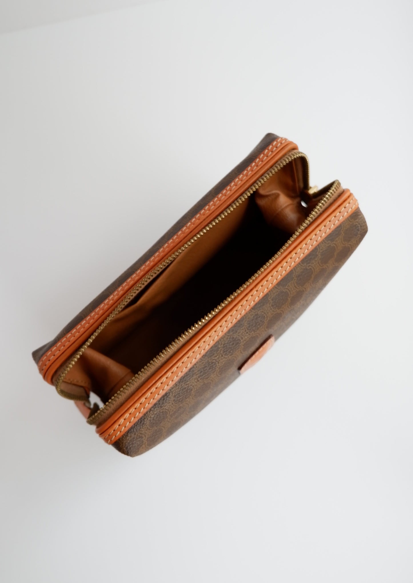 Authentic Preowned Vintage Celine Brown Triomphe Clutch