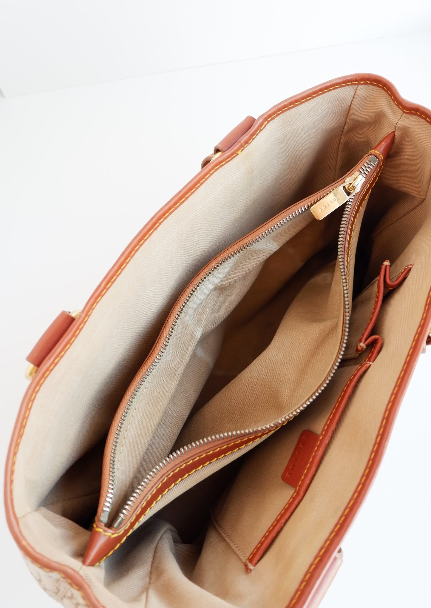 Authentic Preowned Vintage Celine Beige Boogie Bag