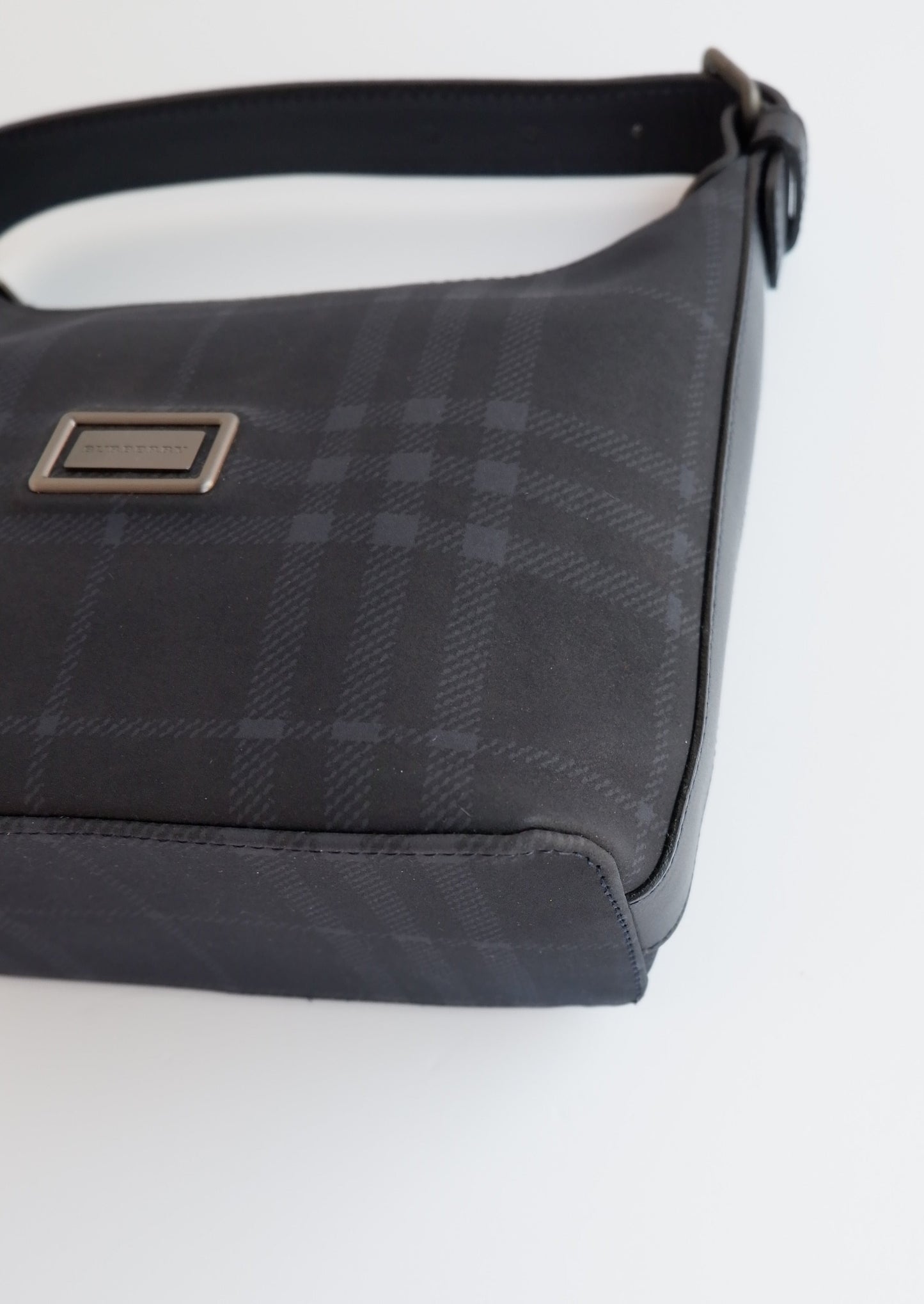 Authentic Preowned Burberry Black Canvas Micro Handbag