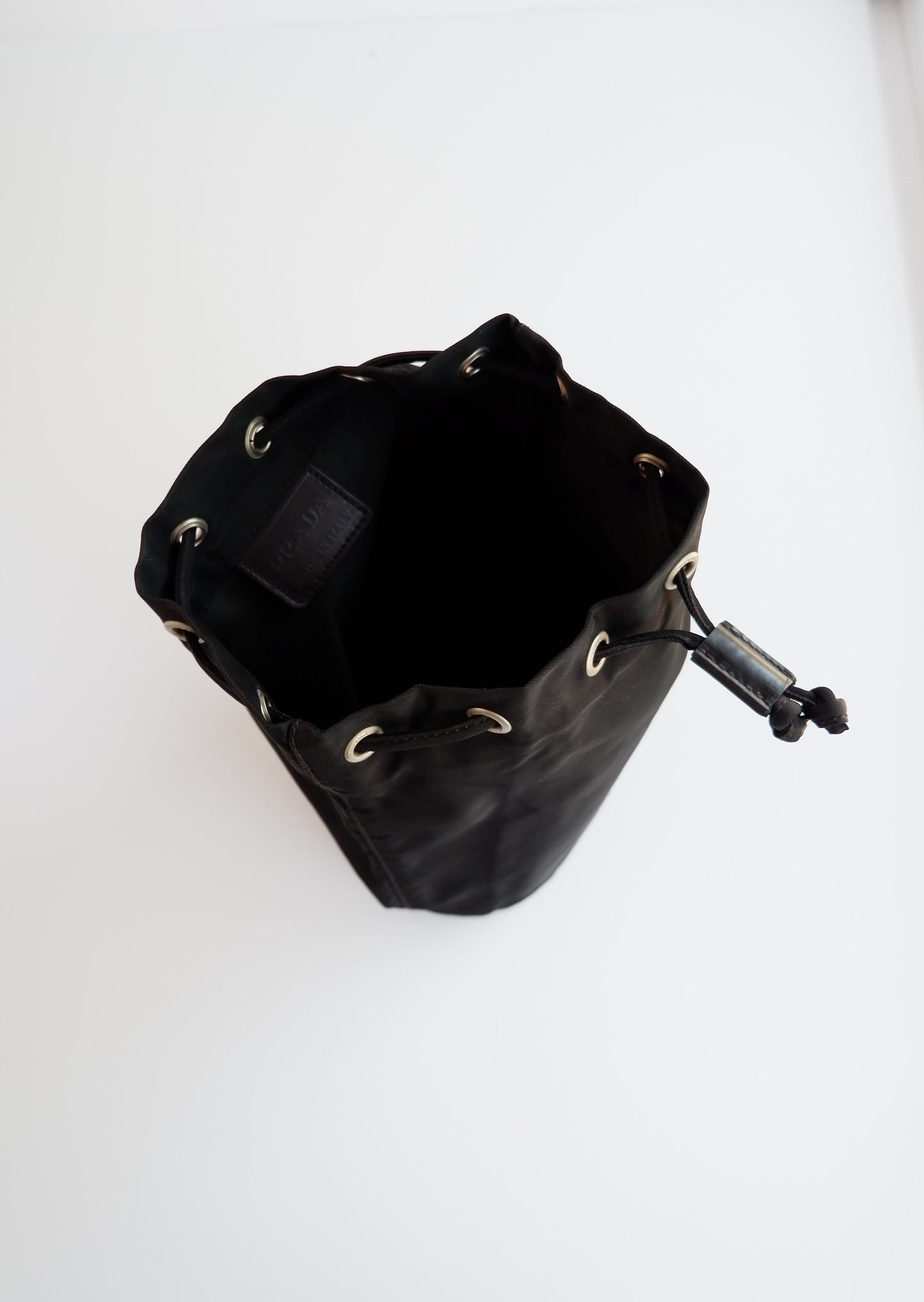 Authentic Preowned Prada Black Nylon Drawstring Pouch