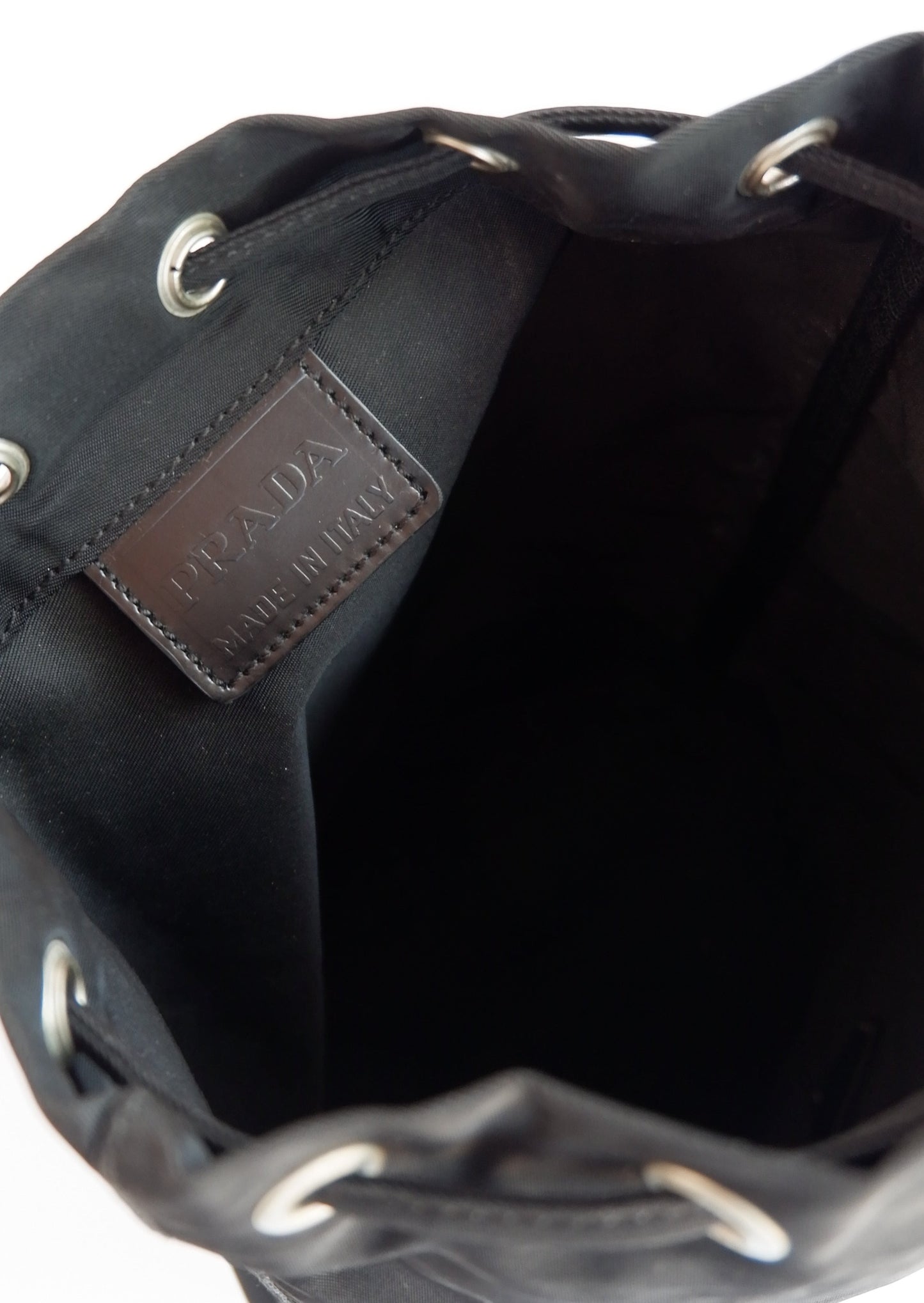 Authentic Preowned Prada Black Nylon Drawstring Pouch