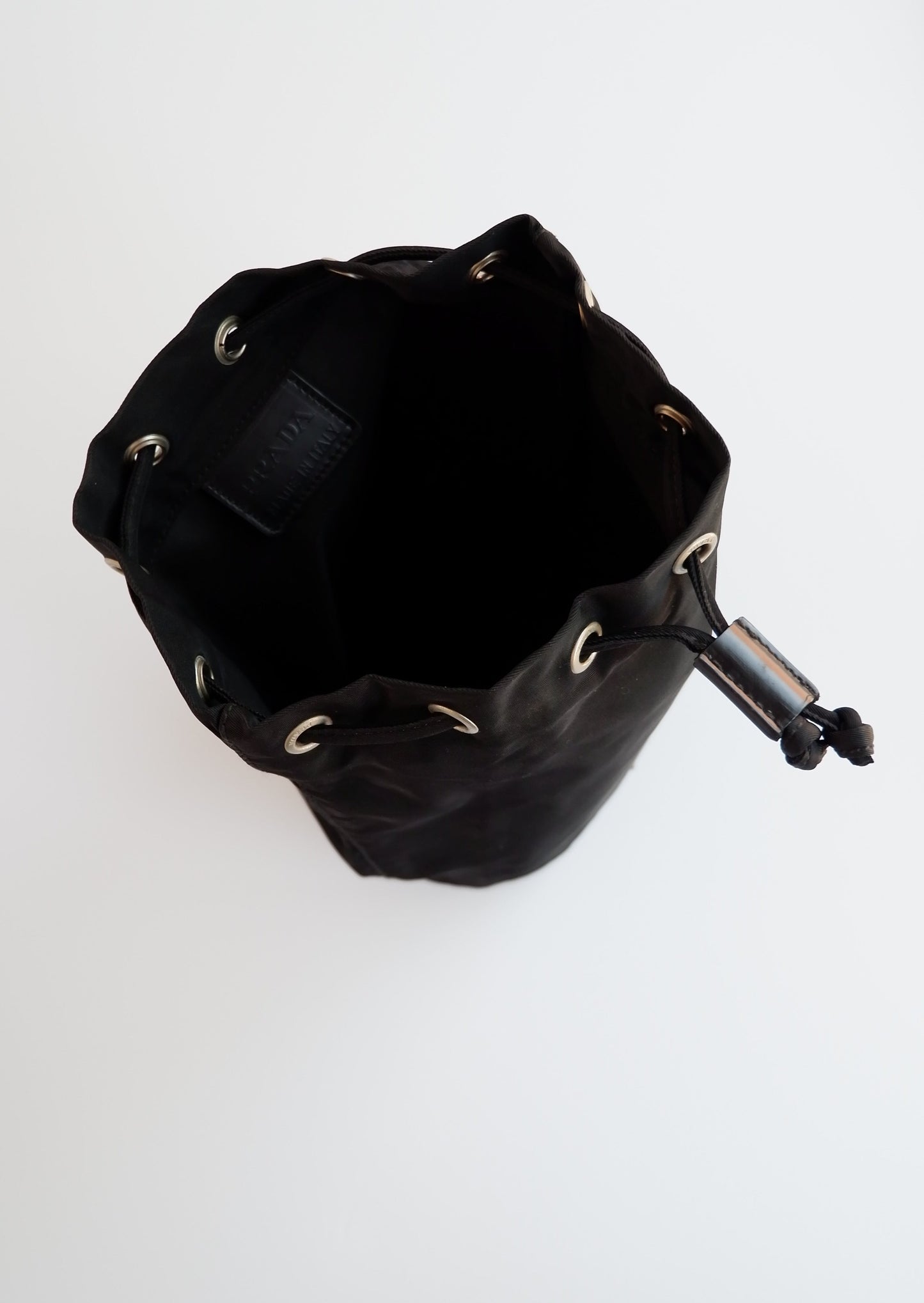 Authentic Preowned Prada Black Nylon Drawstring Pouch