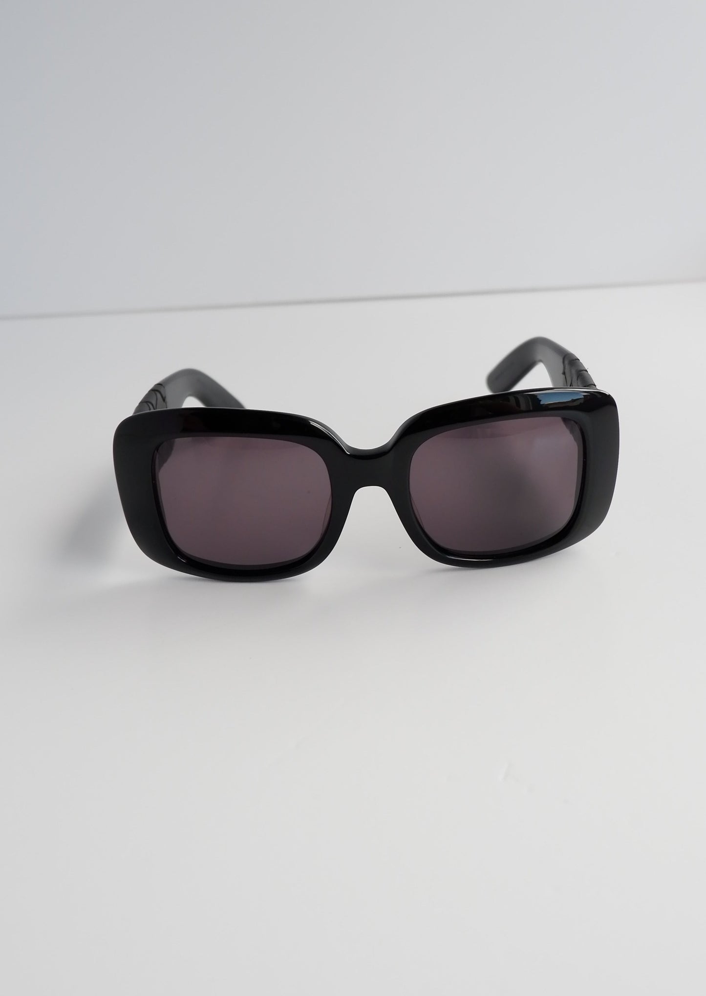 Authentic Preowned Bottega Veneta Black Square Frame Woven Arm Sunglasses