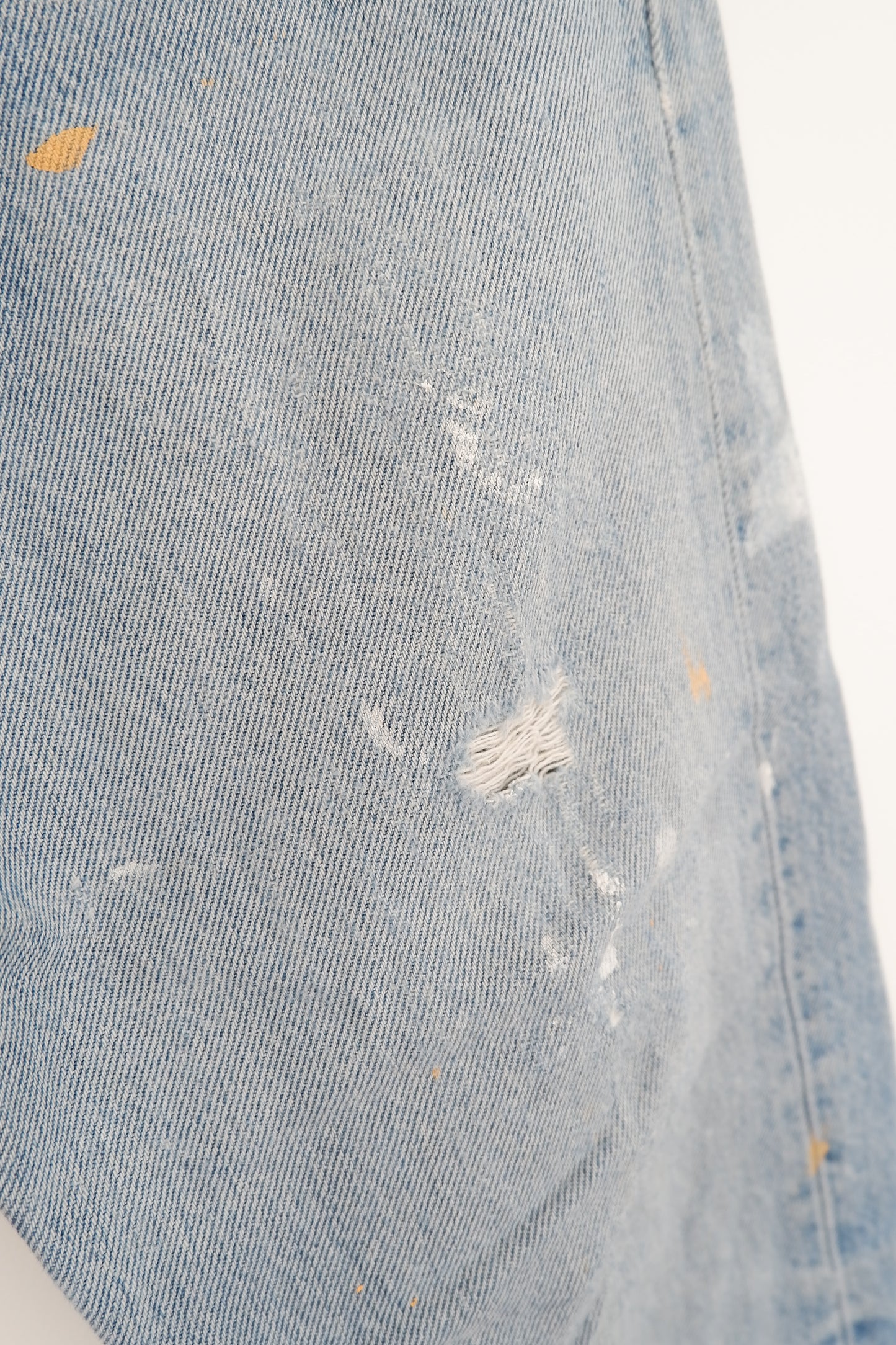 Levis Vintage 501 Paint Splatter Ripped Jeans - 25