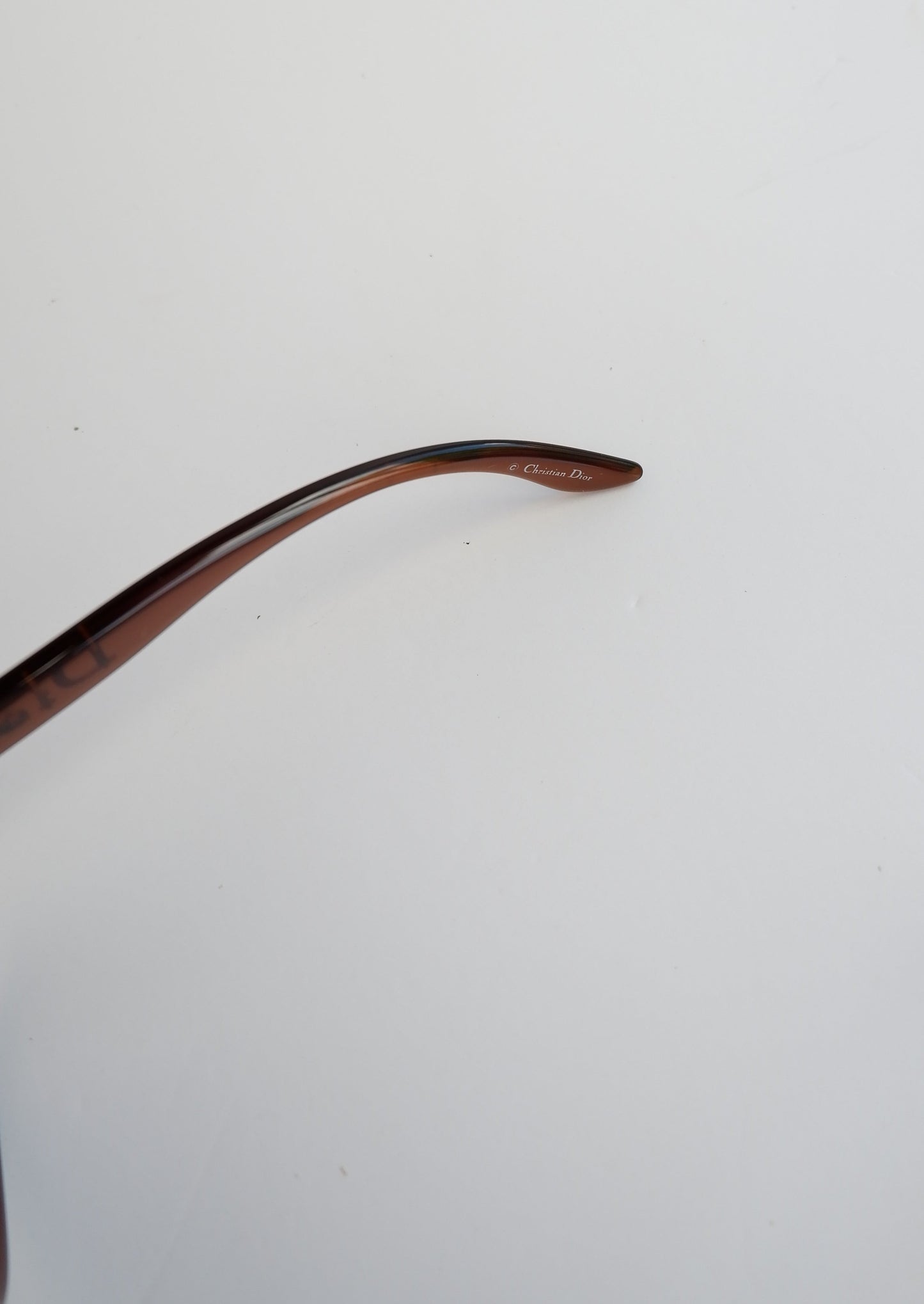 Authentic Preowned Vintage Dior Brown Rounded Oversized Sunglasses