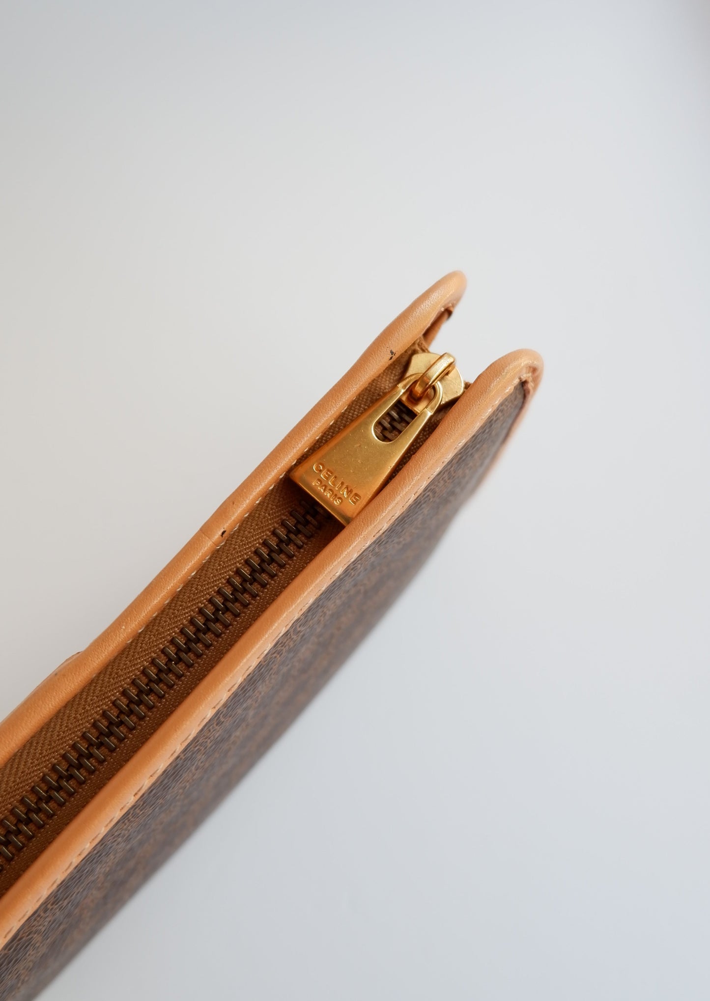 Authentic Preowned Vintage Celine Brown Macadam Print Pouch