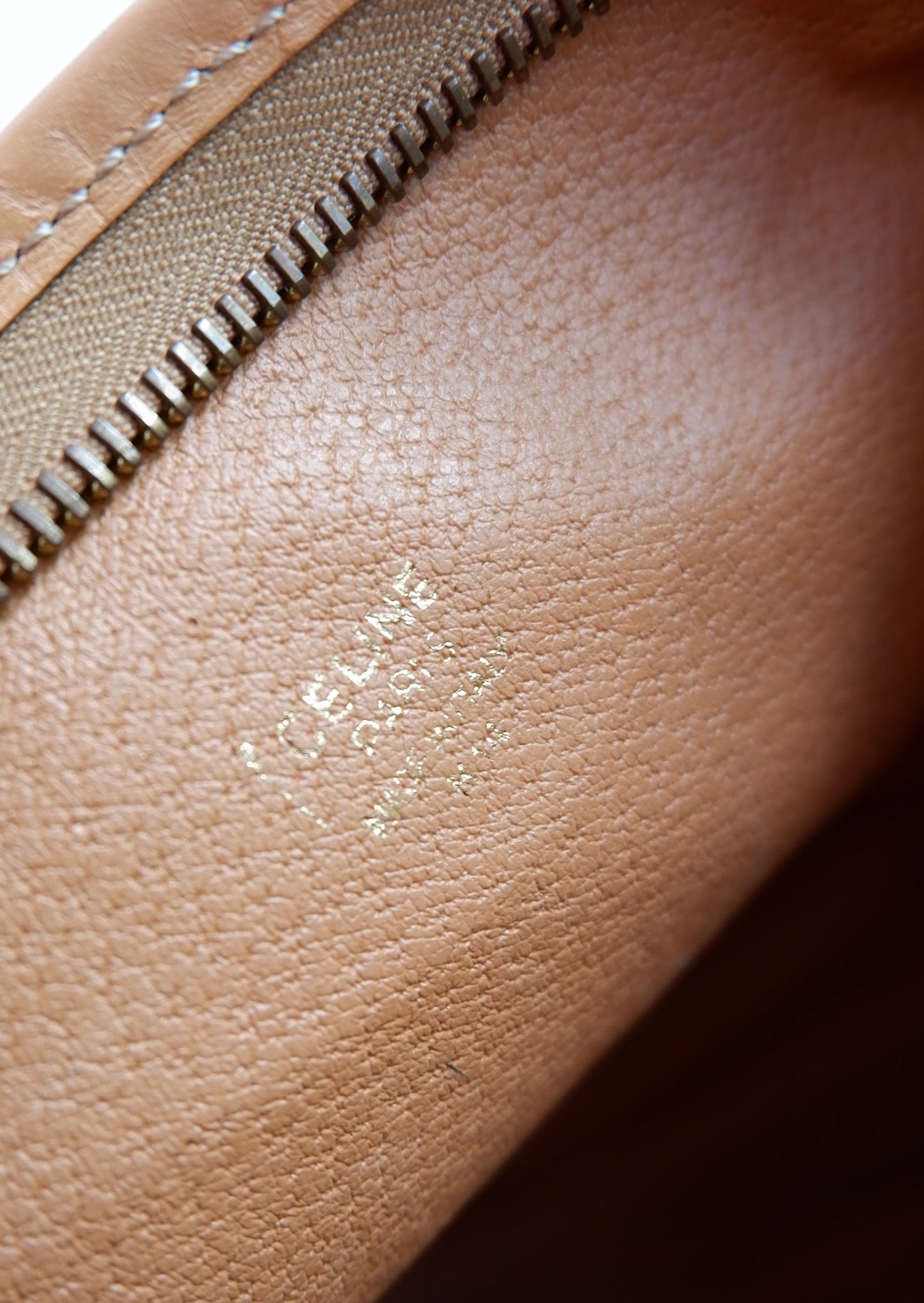 Authentic Preowned Vintage Celine Brown Macadam Print Pouch