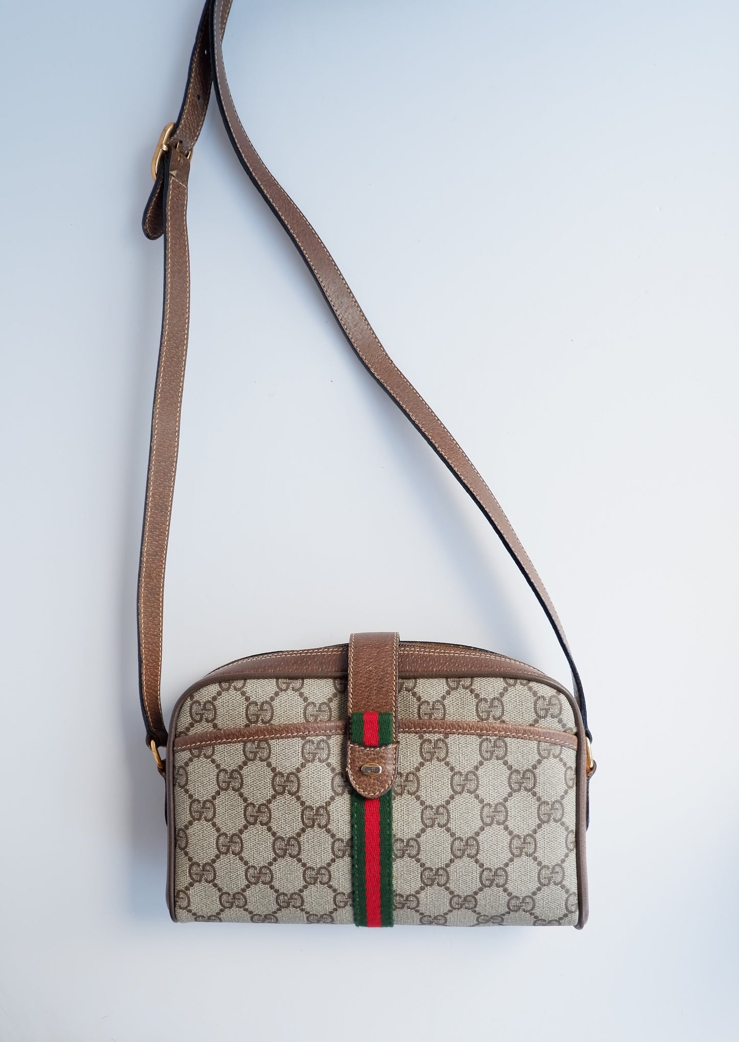 Authentic Preowned Vintage Gucci Sherry Line Crossbody Bag