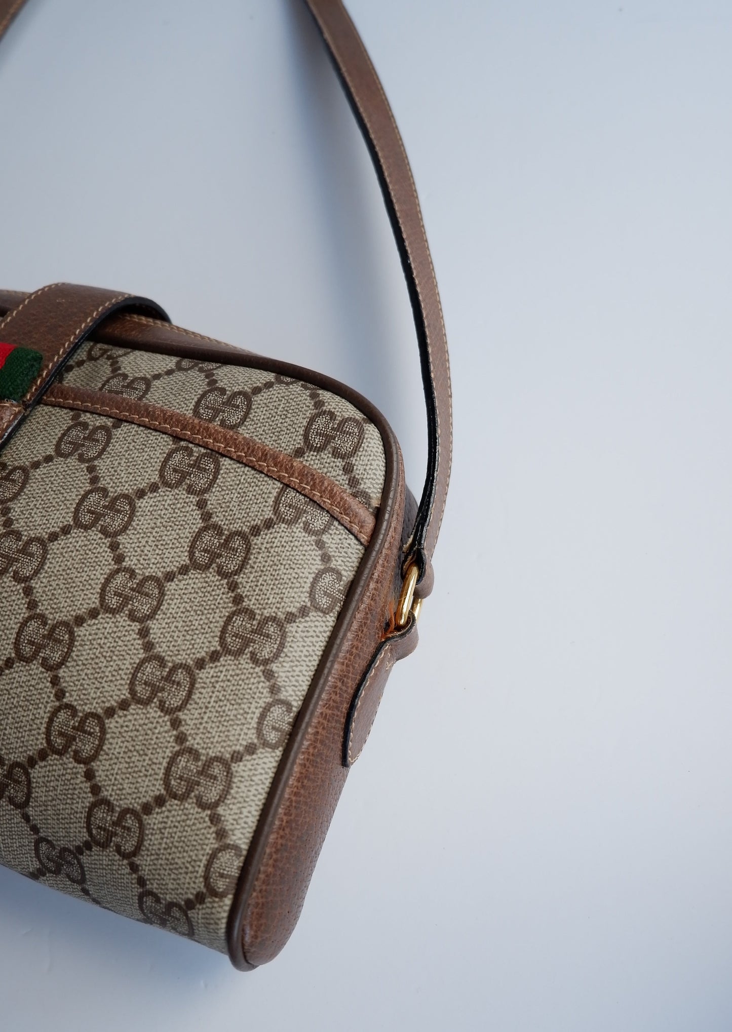 Authentic Preowned Vintage Gucci Sherry Line Crossbody Bag