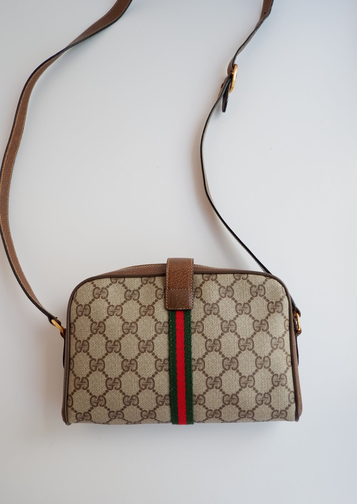 Authentic Preowned Vintage Gucci Sherry Line Crossbody Bag