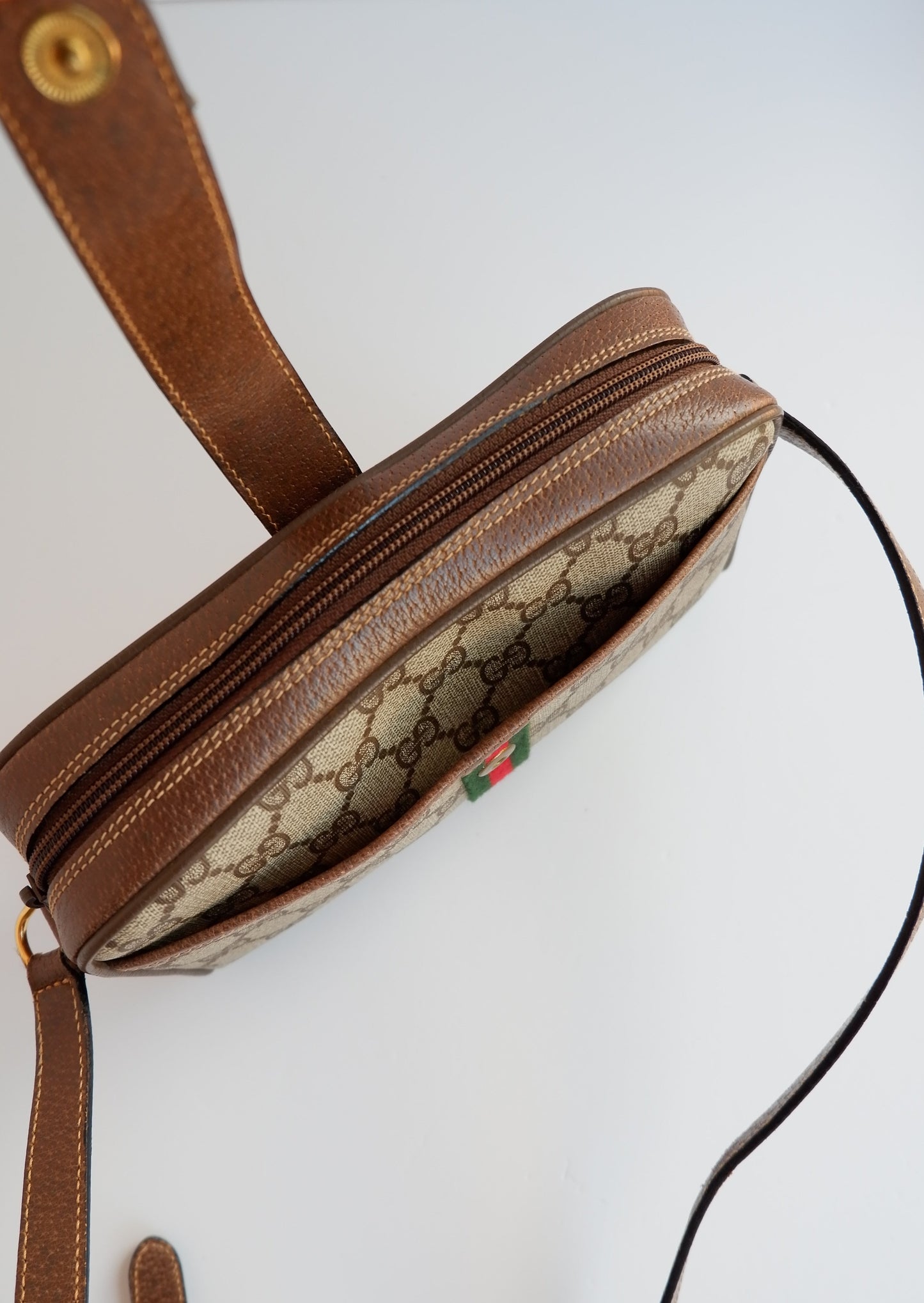 Authentic Preowned Vintage Gucci Sherry Line Crossbody Bag