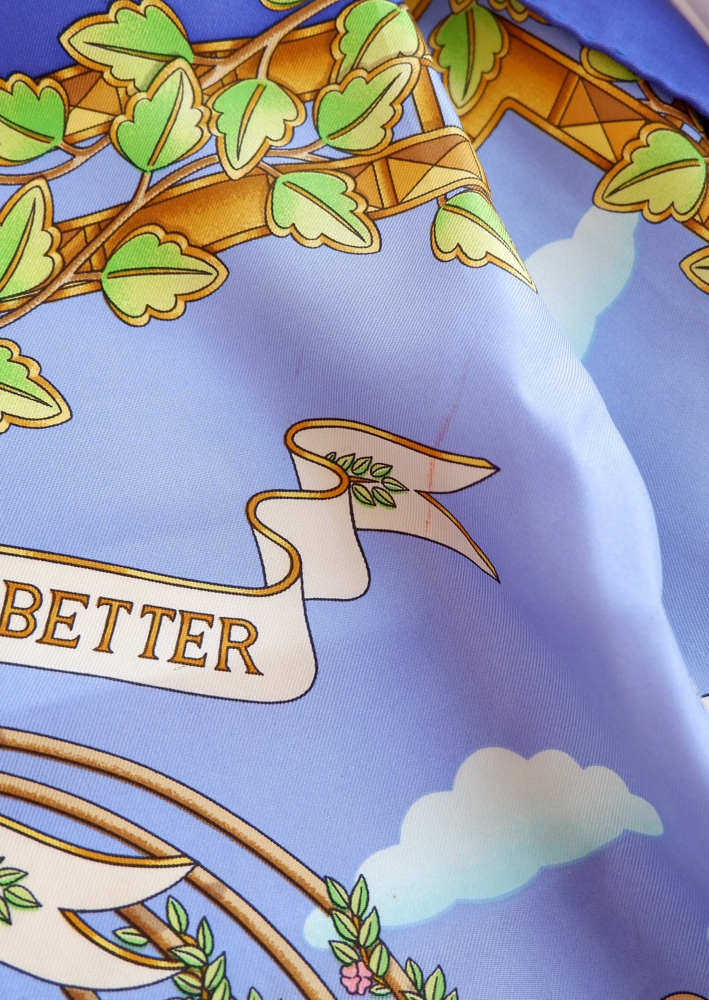 Authentic Preowned Hermes Multi-Colour Birds Silk Scarf