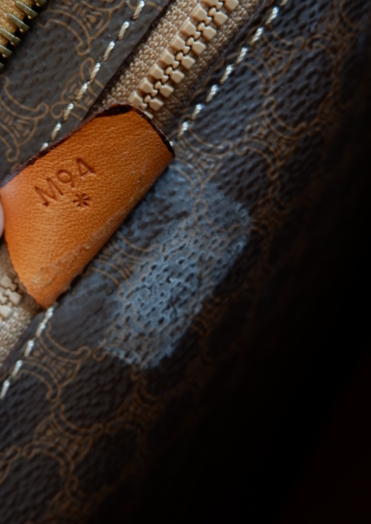 Authentic Preowned Vintage Celine Brown Macadam Tote Bag