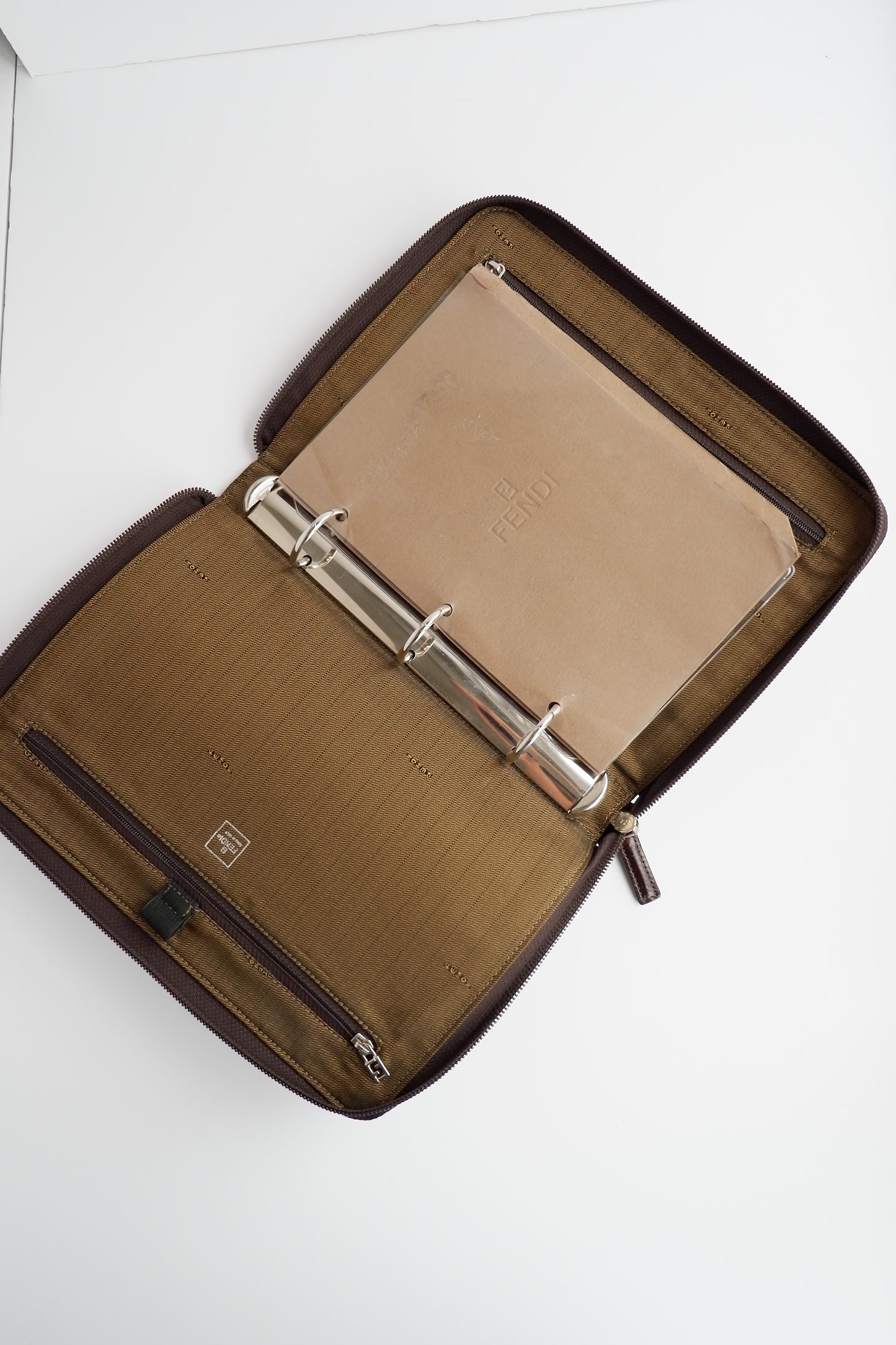 Authentic Preowned Vintage Fendi Zucca Agenda Cover