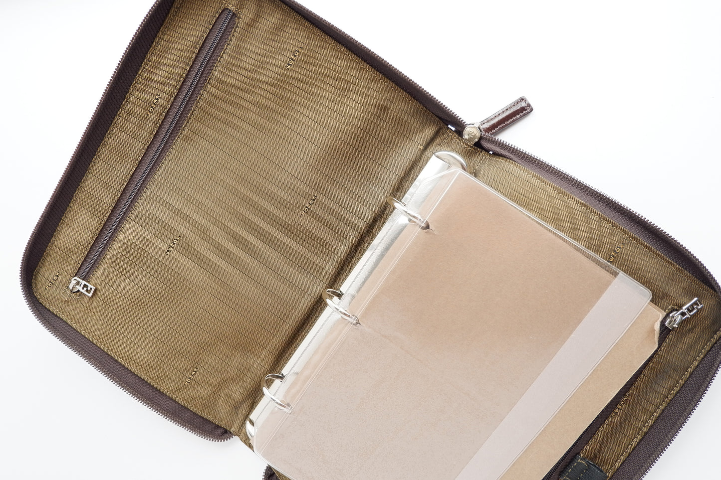 Authentic Preowned Vintage Fendi Zucca Agenda Cover