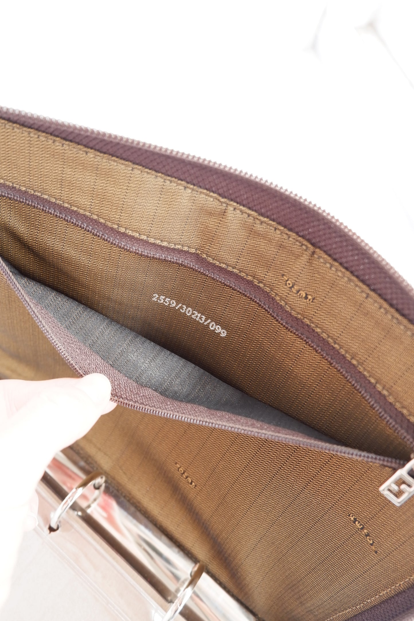 Authentic Preowned Vintage Fendi Zucca Agenda Cover