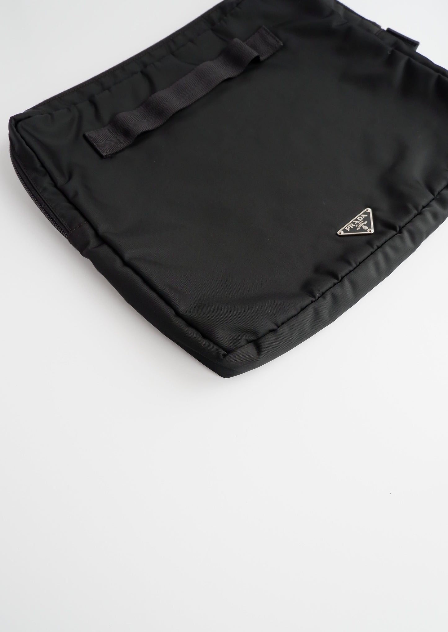 Authentic Preowned Prada Black Nylon Laptop/ Pouch Bag