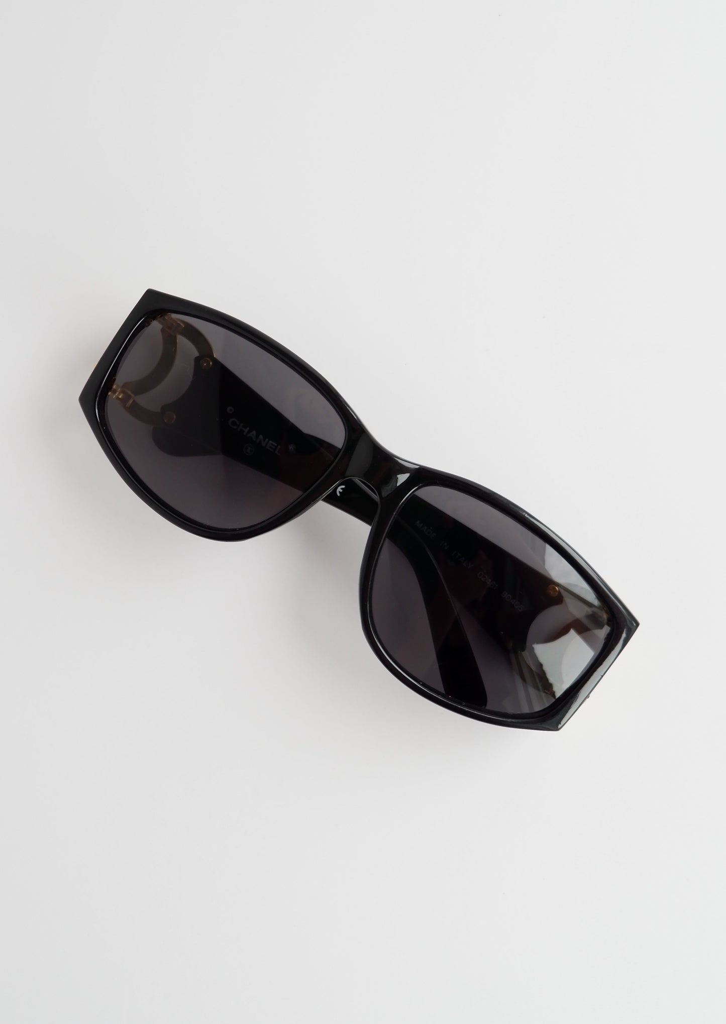 Authentic Preowned Chanel Black CC Logo Square Frame Sunglasses