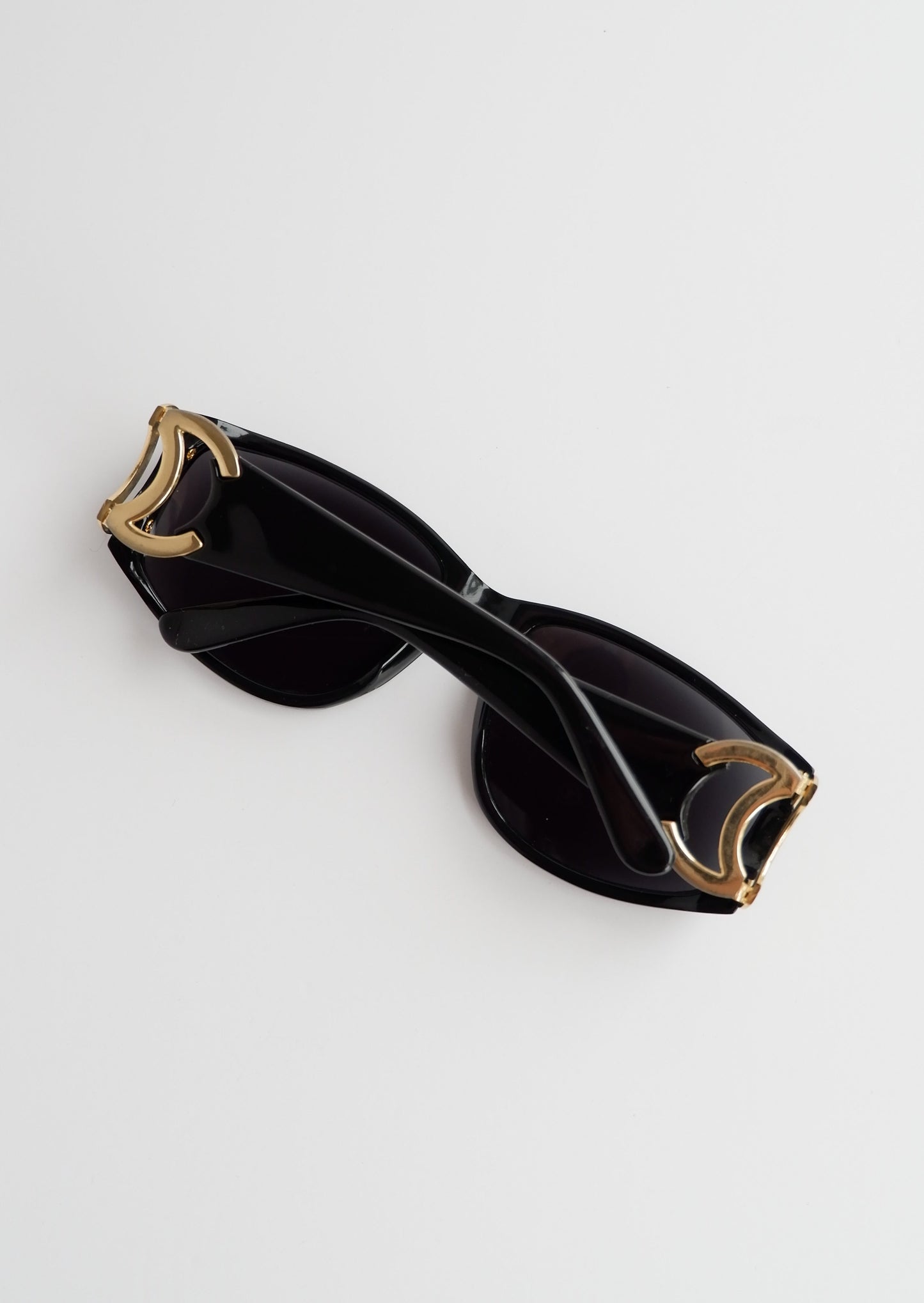 Authentic Preowned Chanel Black CC Logo Square Frame Sunglasses