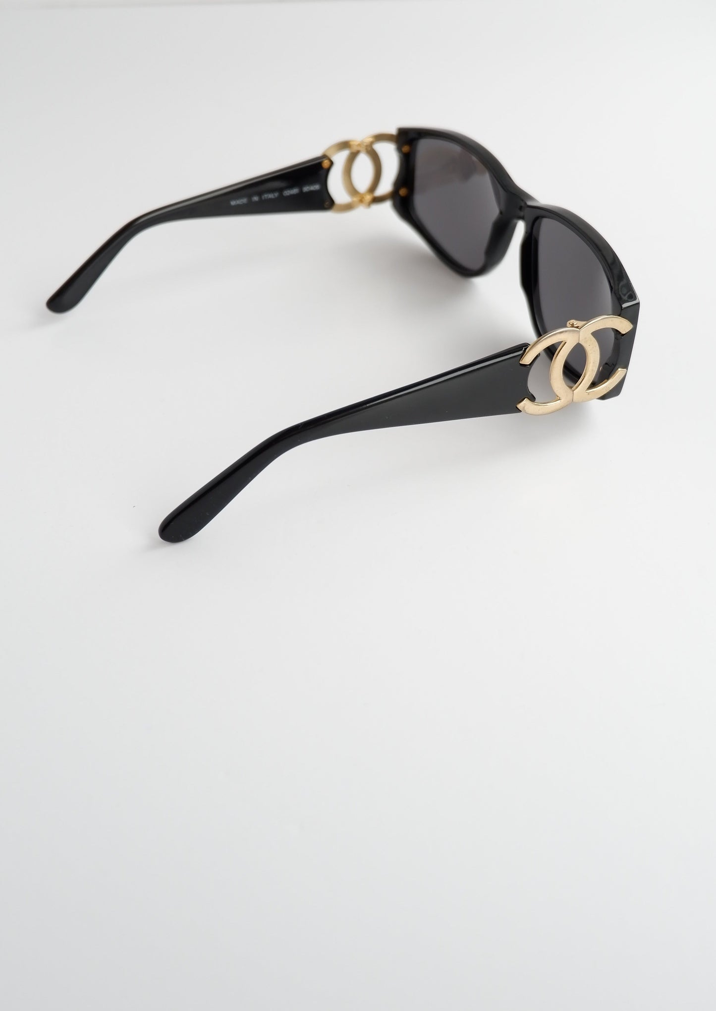 Authentic Preowned Chanel Black CC Logo Square Frame Sunglasses