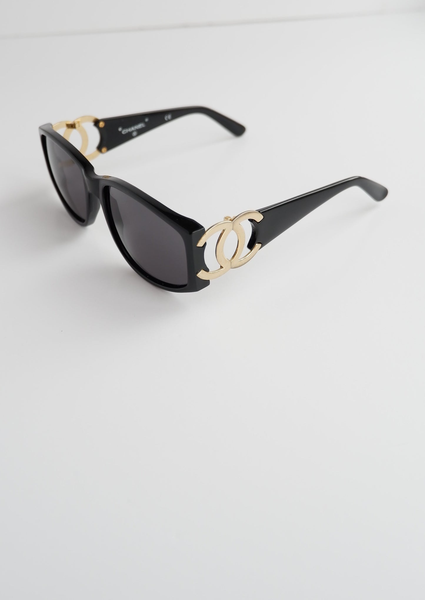 Authentic Preowned Chanel Black CC Logo Square Frame Sunglasses