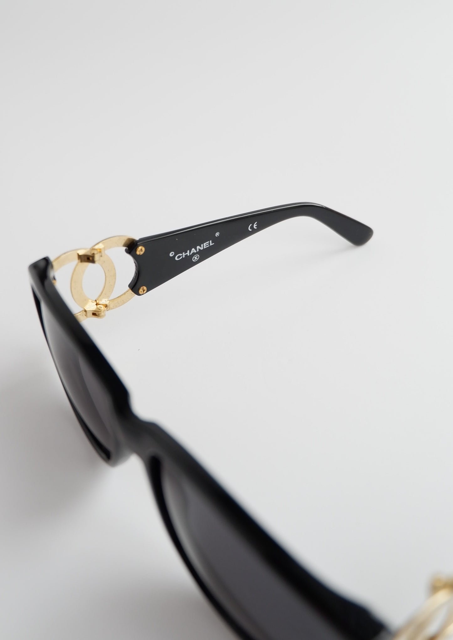 Authentic Preowned Chanel Black CC Logo Square Frame Sunglasses