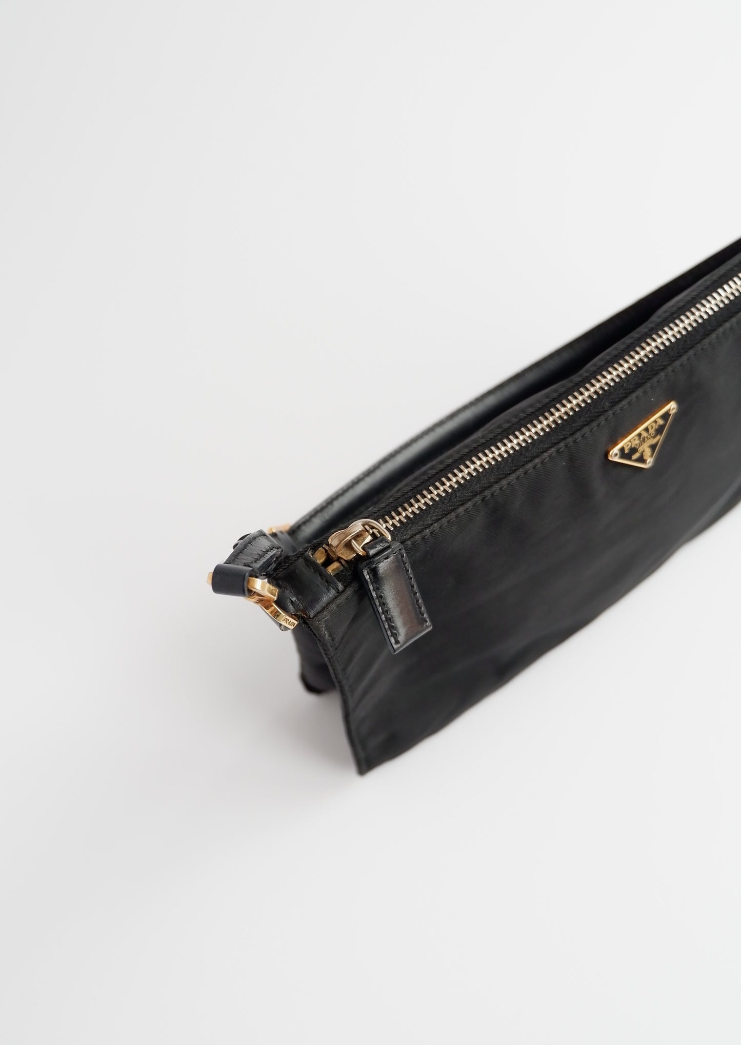 Authentic Preowned Prada Black Nylon Micro Pochette Shoulder Bag