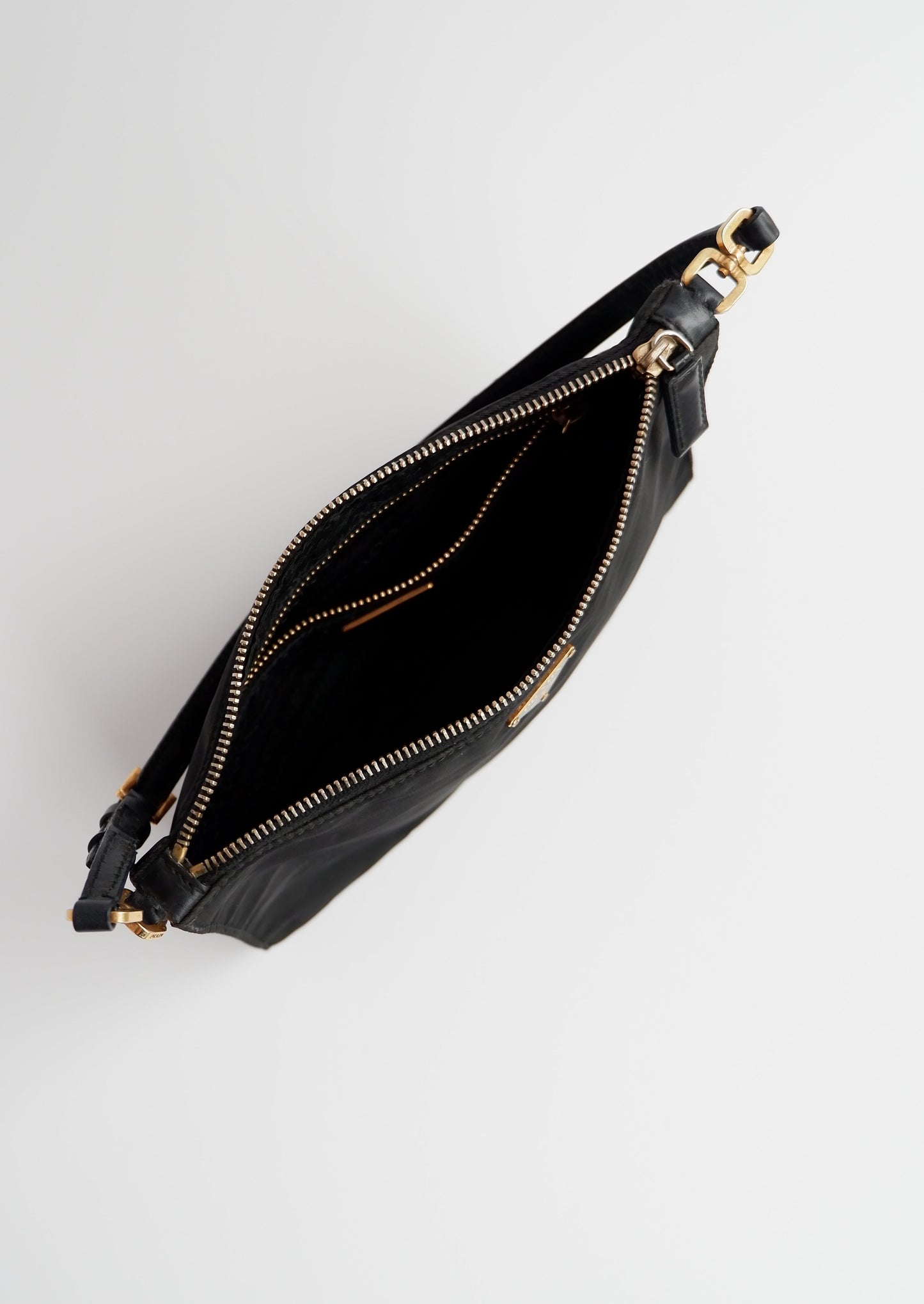 Authentic Preowned Prada Black Nylon Micro Pochette Shoulder Bag