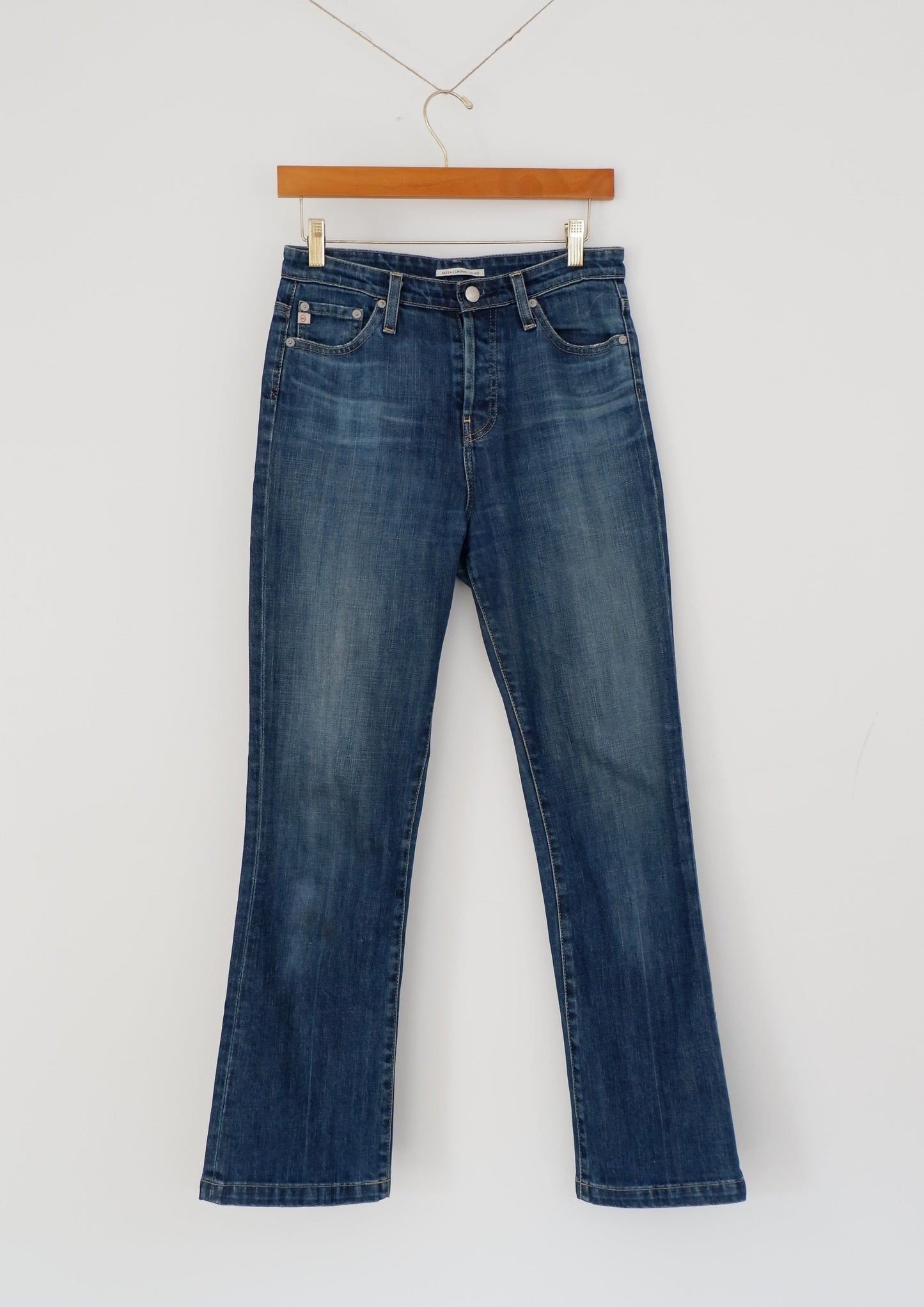 Alexa Chung for AG Medium Wash High Waisted Skinny Flare Jeans - 27