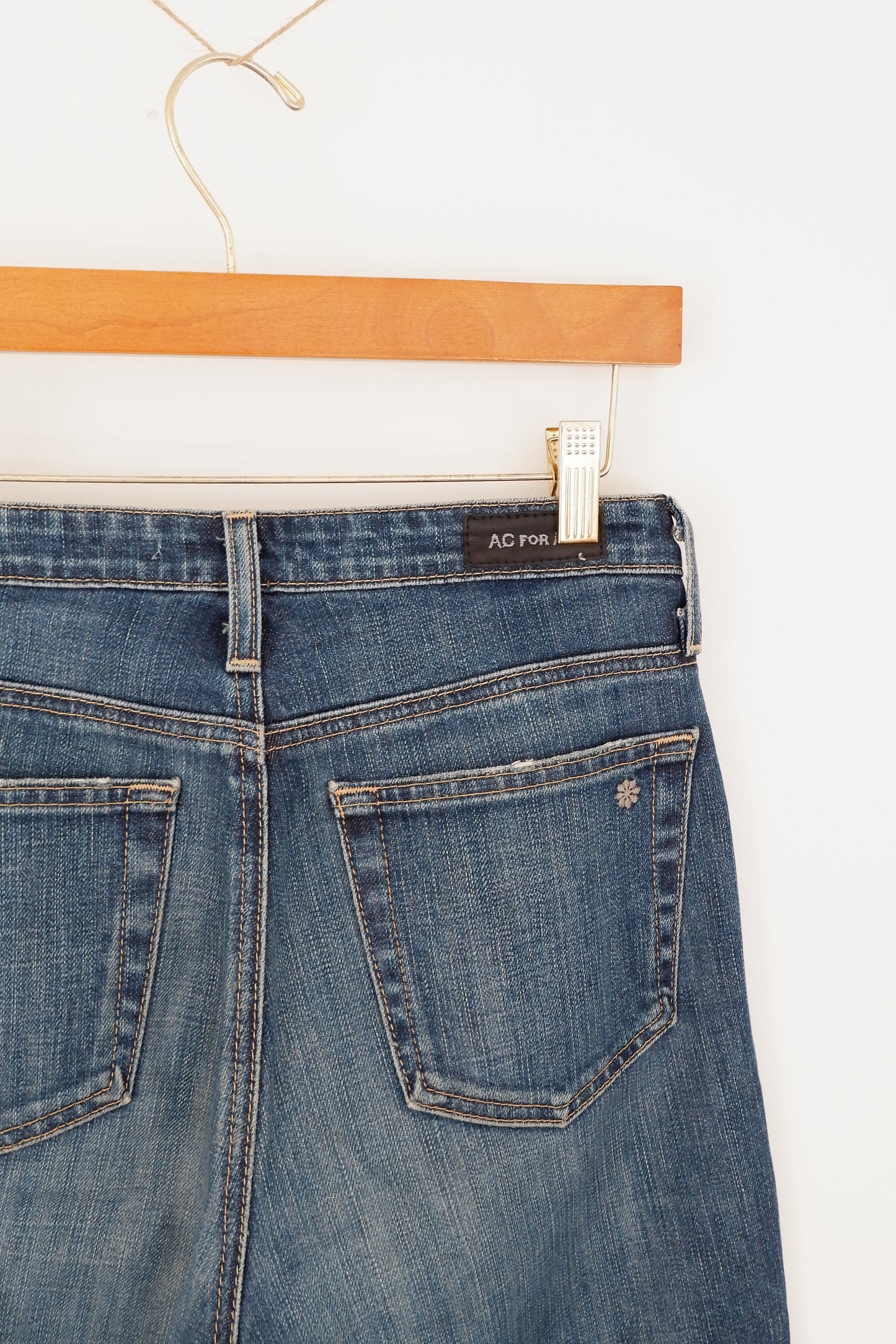 Alexa Chung for AG Medium Wash High Waisted Skinny Flare Jeans - 27