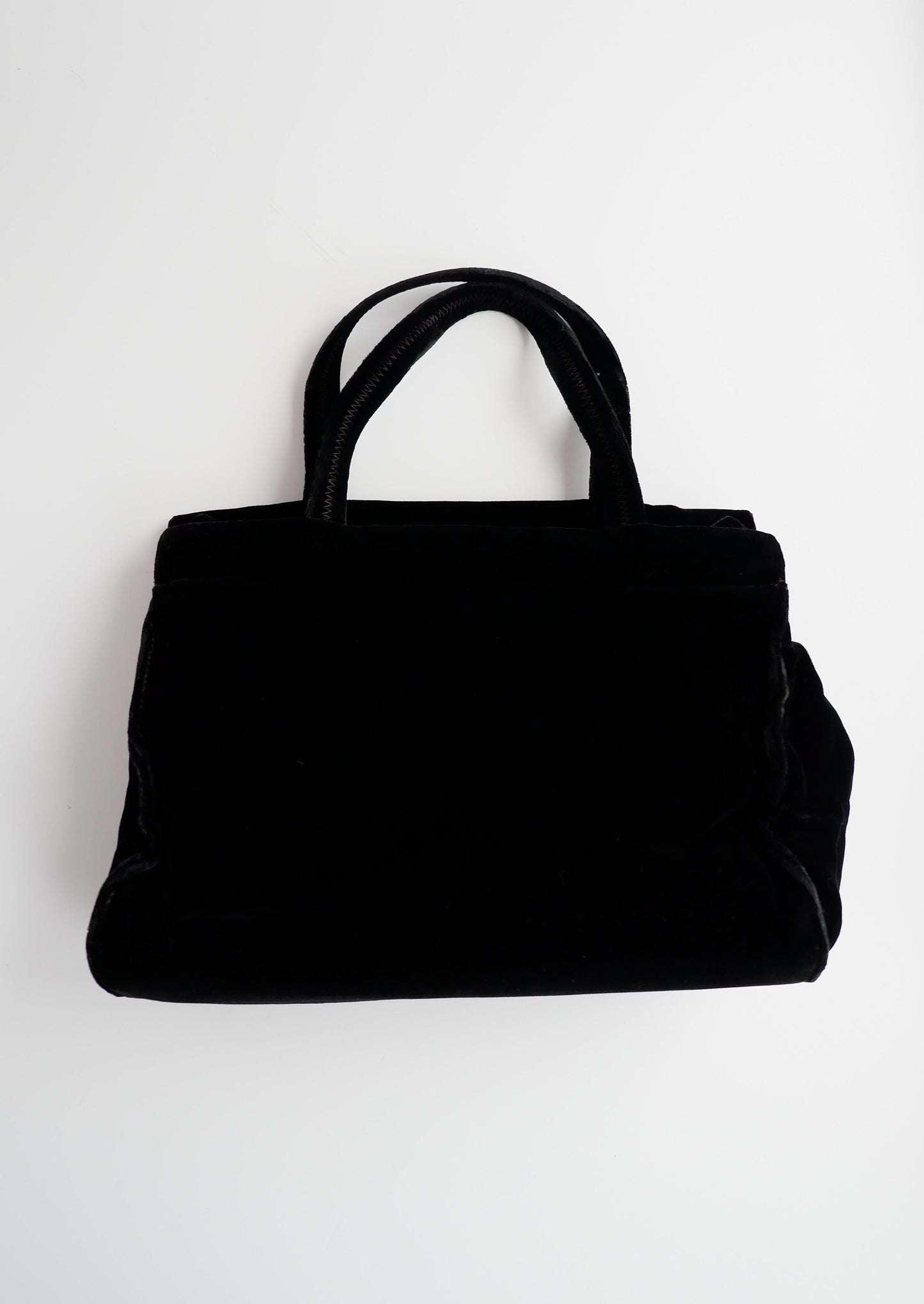 Authentic Preowned Prada Black Velvet Handbag