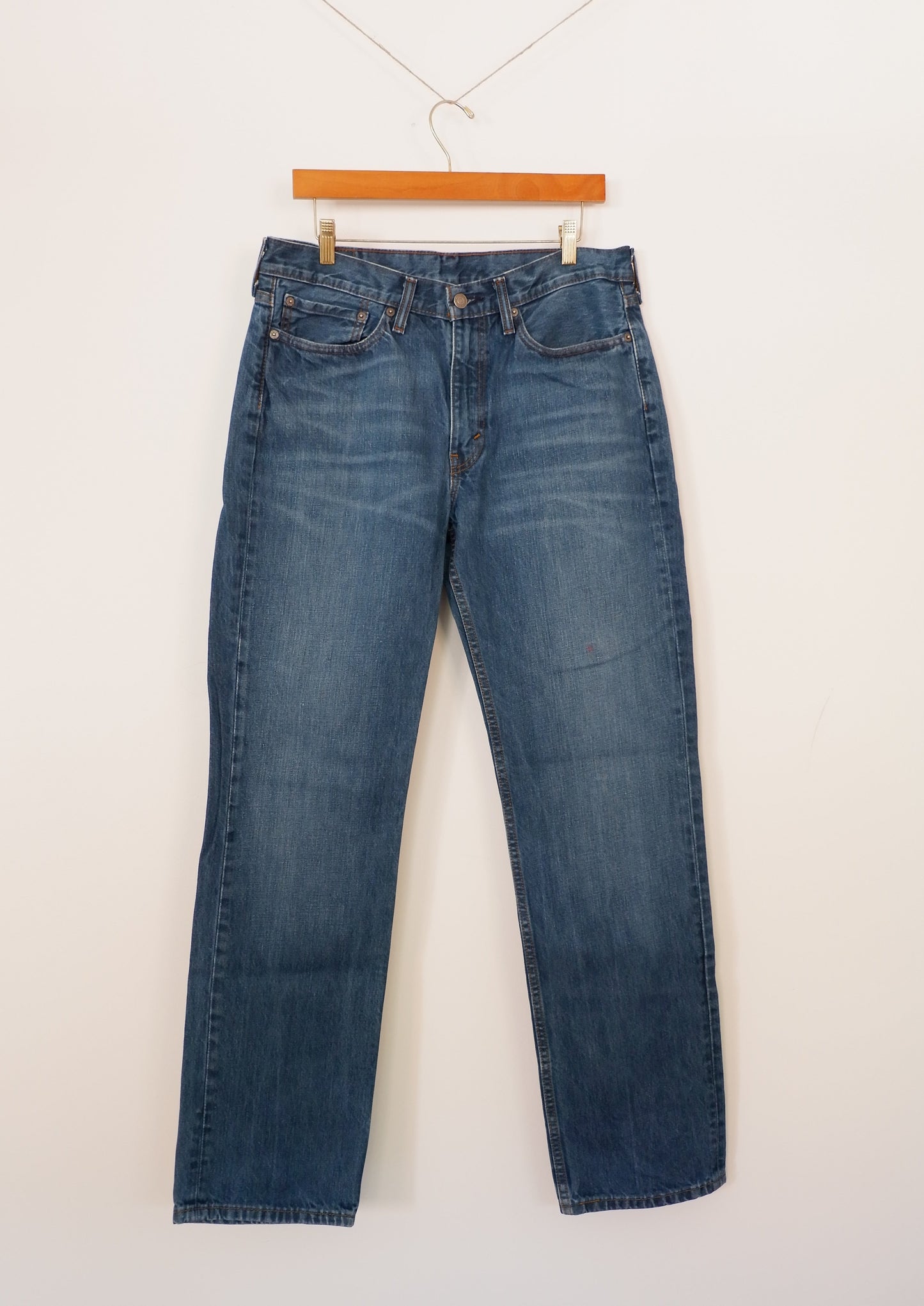 Levis 514 Navy Blue Regular Fit Jeans - 34