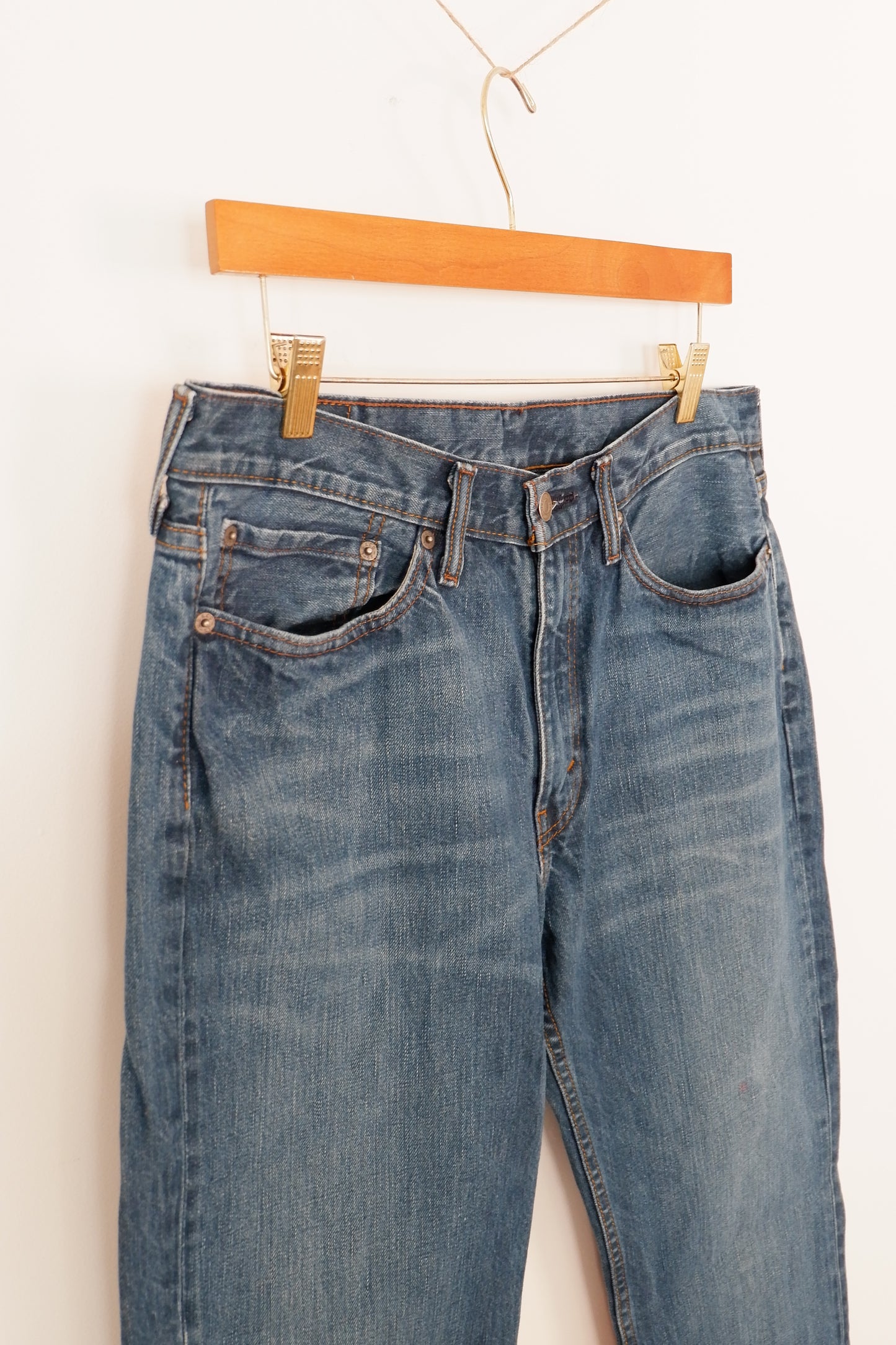 Levis 514 Navy Blue Regular Fit Jeans - 34
