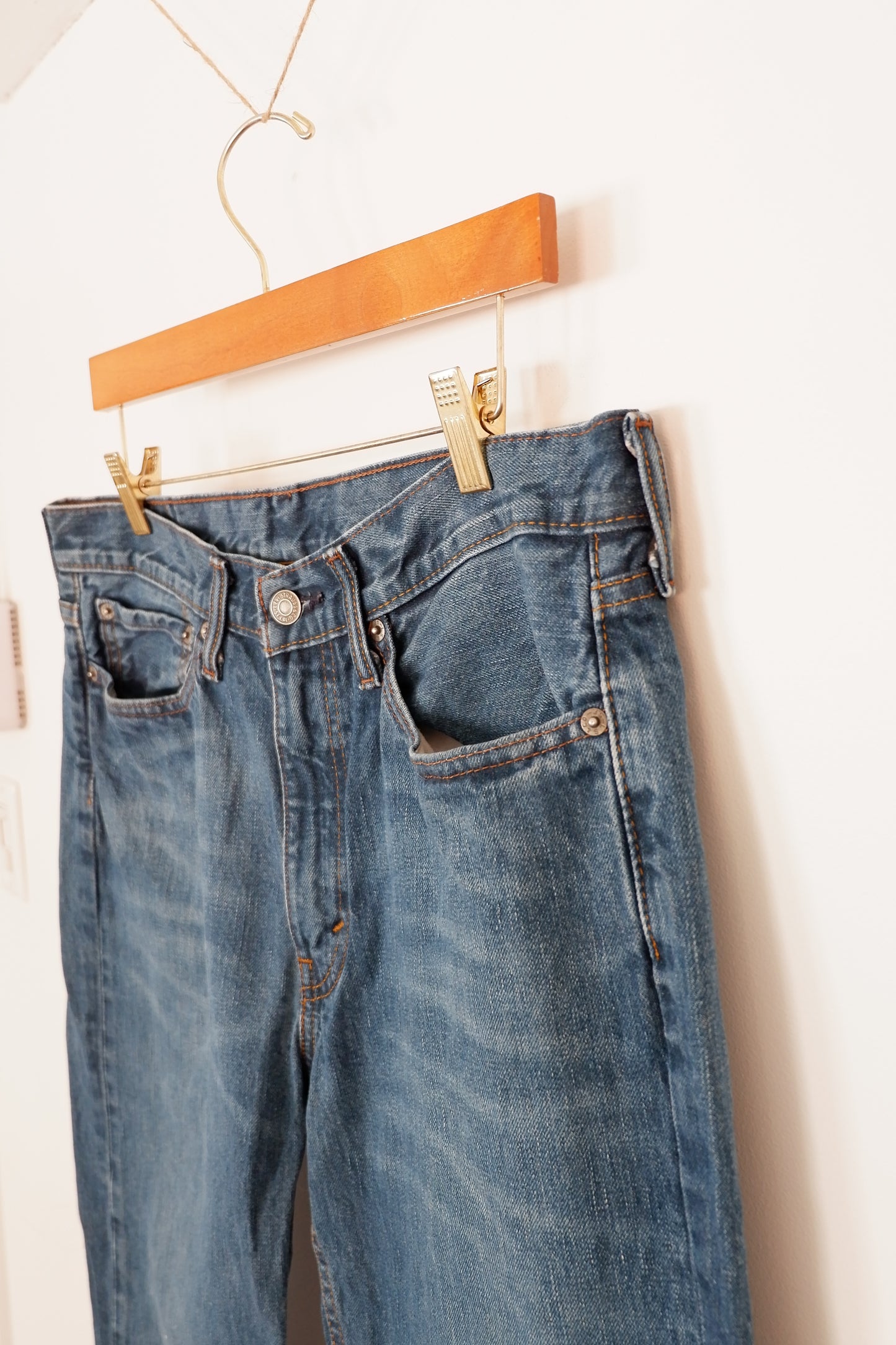Levis 514 Navy Blue Regular Fit Jeans - 34