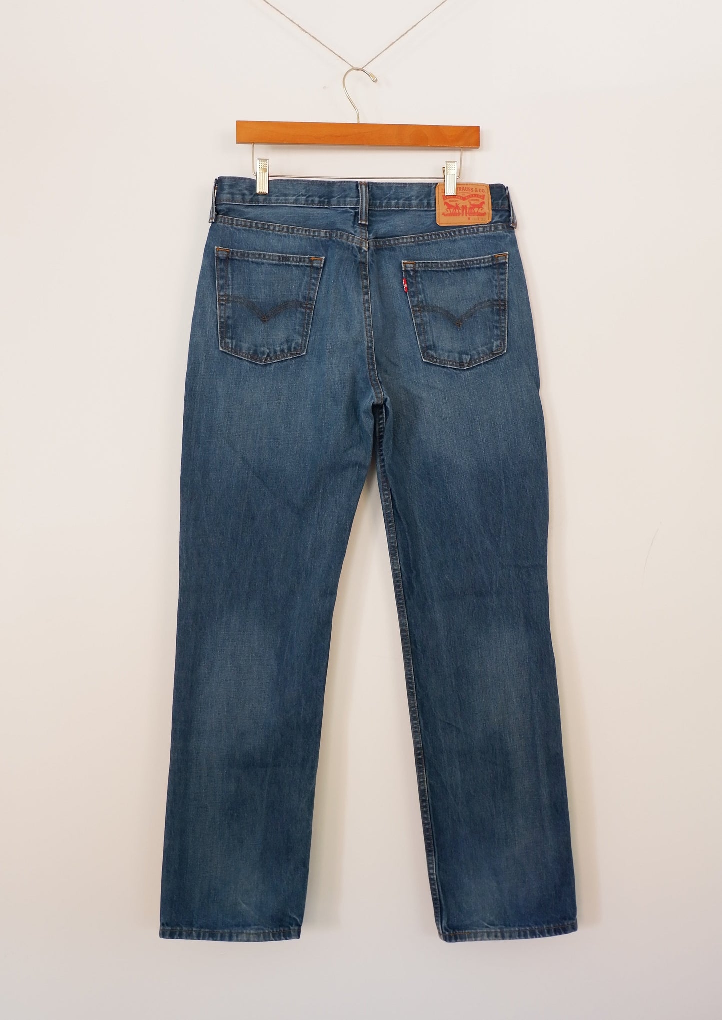 Levis 514 Navy Blue Regular Fit Jeans - 34