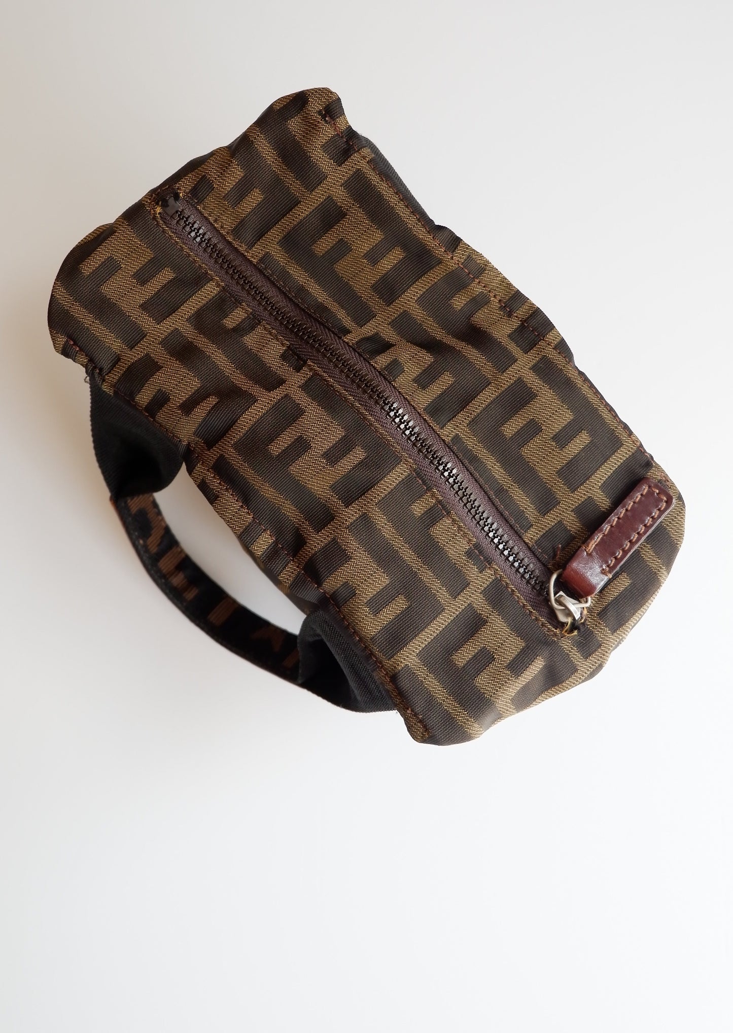Authentic Preowned Vintage Fendi Zucca Small Handbag