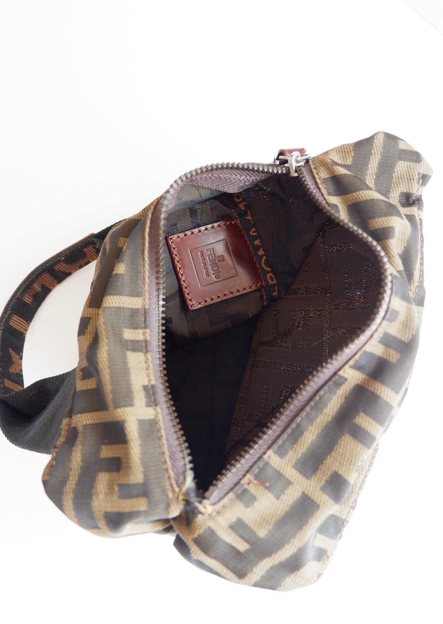 Authentic Preowned Vintage Fendi Zucca Small Handbag