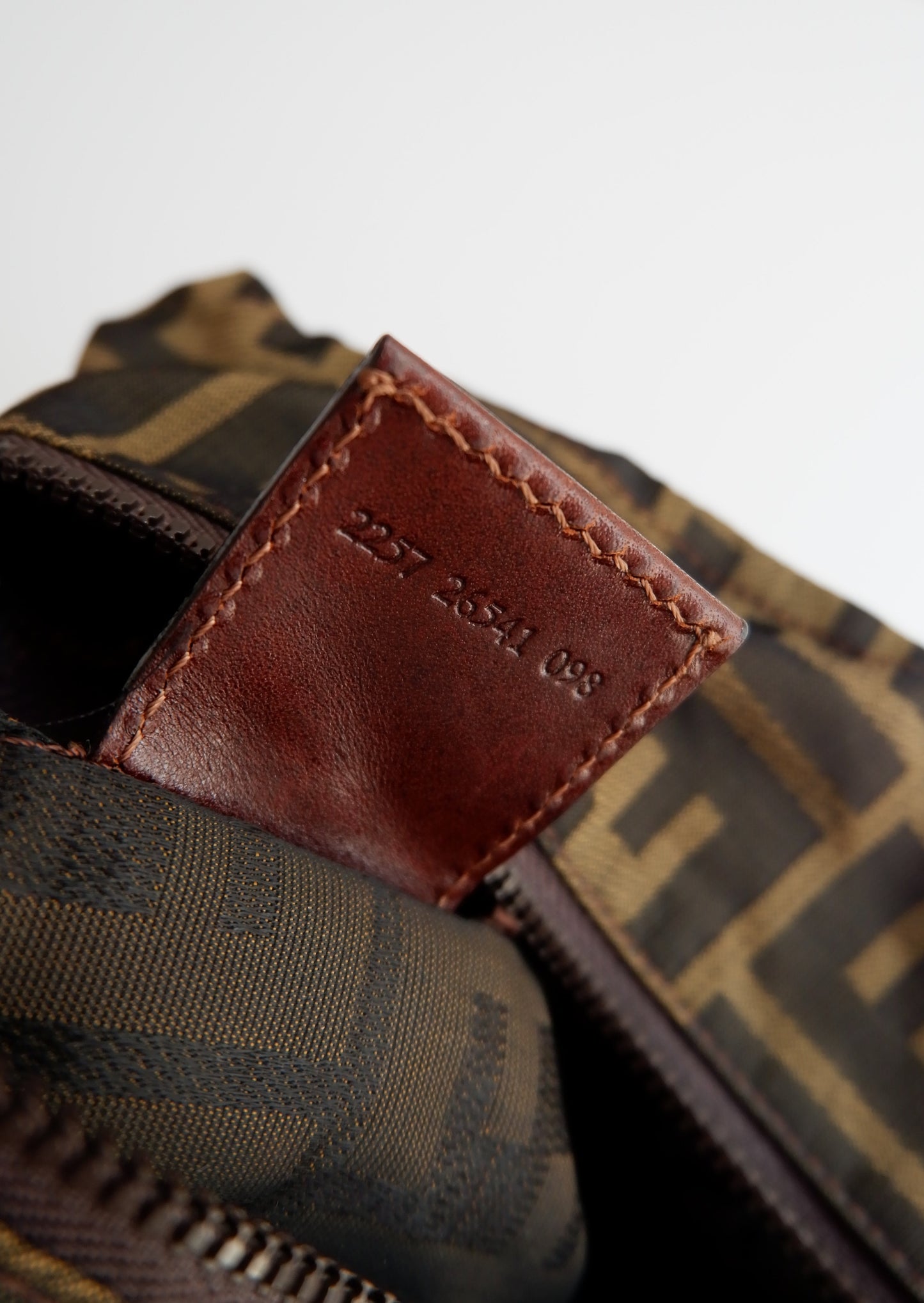 Authentic Preowned Vintage Fendi Zucca Small Handbag