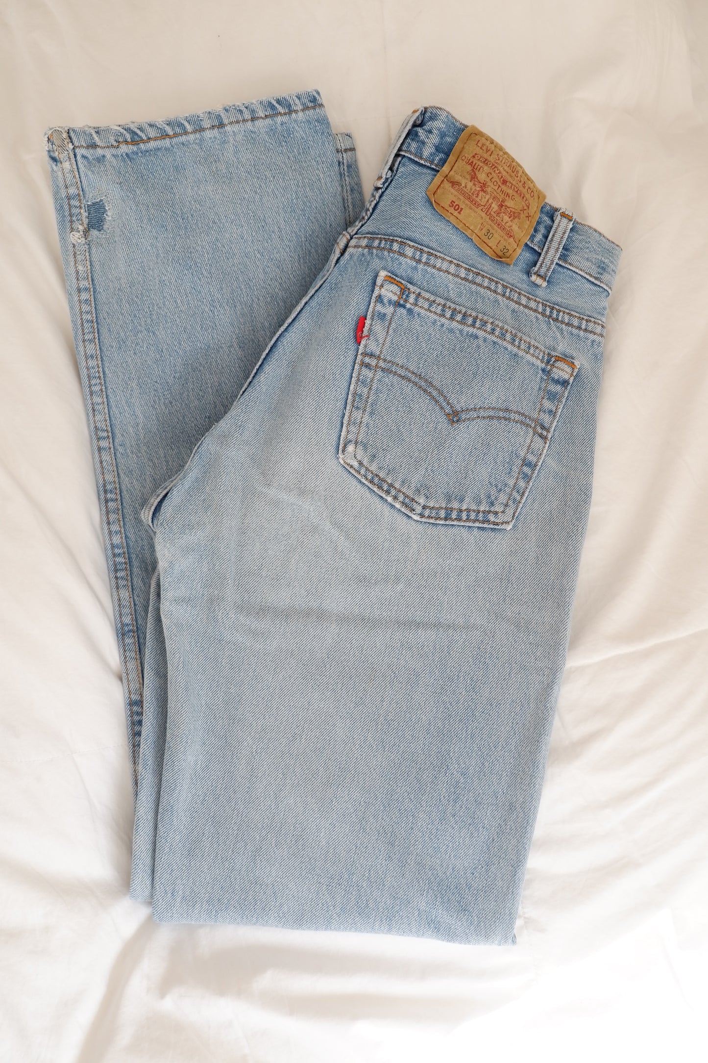 Levis Vintage 501 Light Wash Jeans - 30