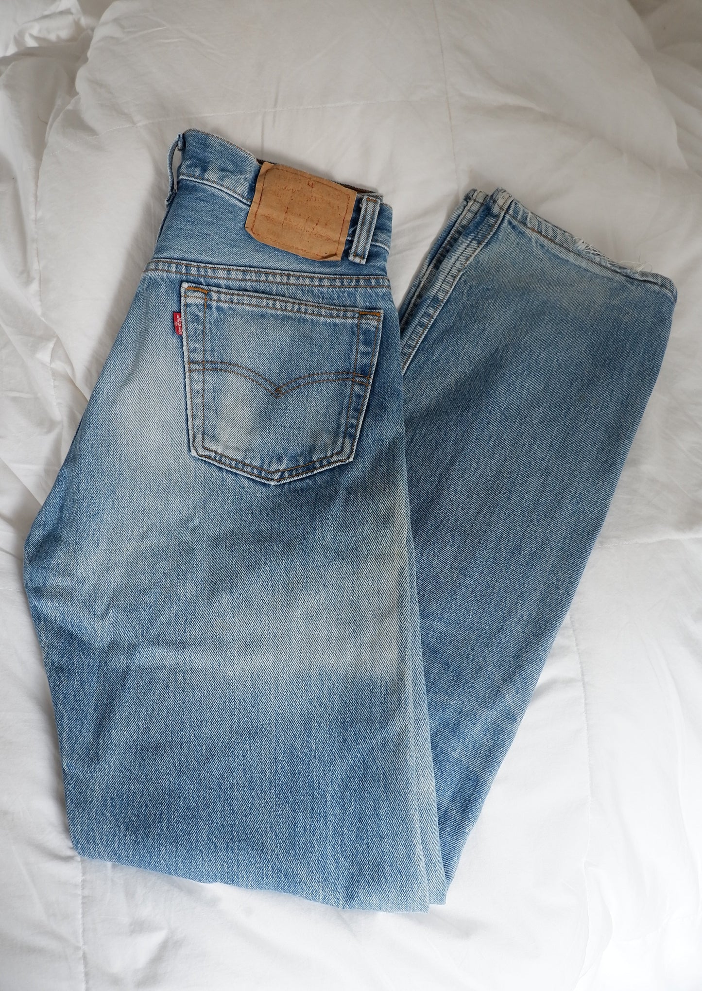 Levis Vintage 501 Medium Light Wash Jeans - 30