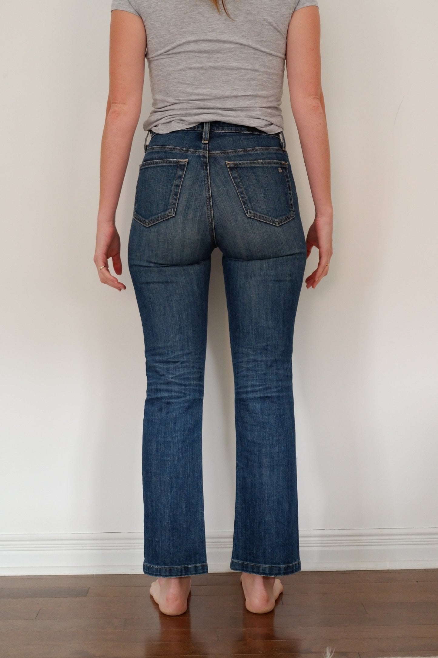 Alexa Chung for AG Medium Wash High Waisted Skinny Flare Jeans - 27