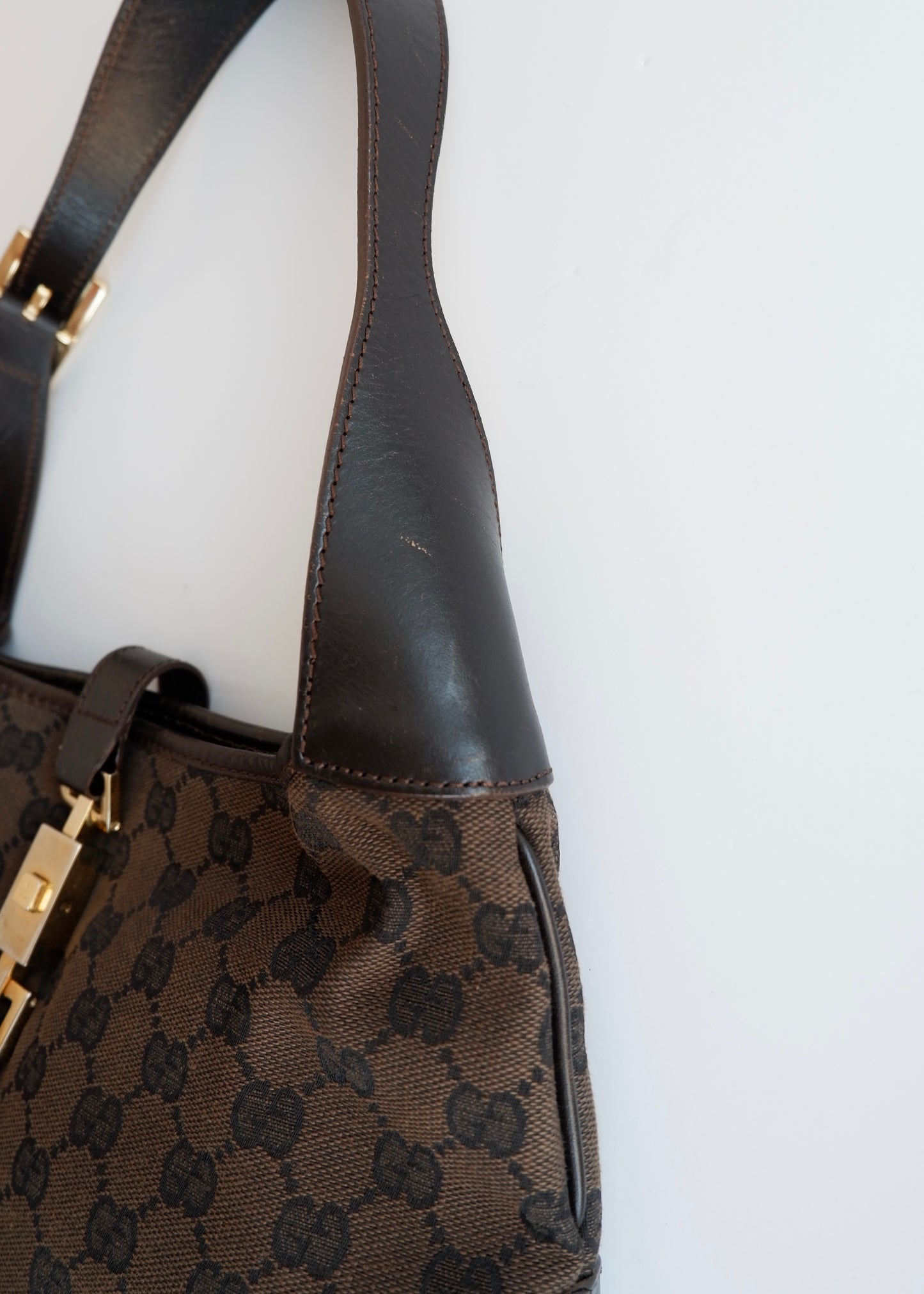 Authentic Preowned Gucci Brown GG Canvas Jackie Bag