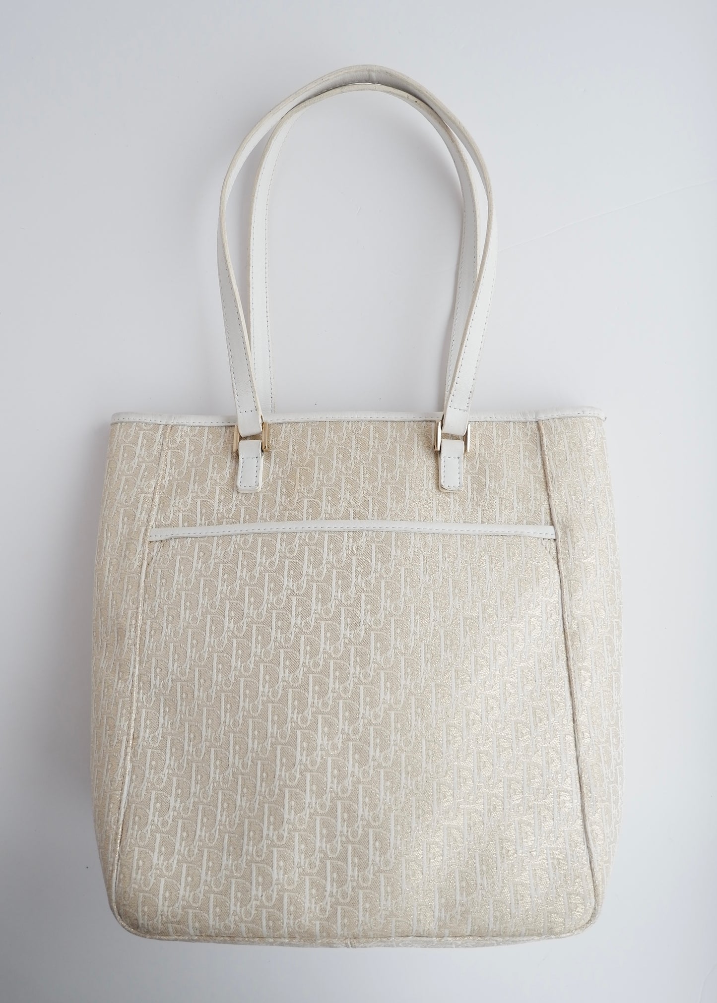 Authentic Preowned Dior Champagne Sparkle Trotter Tote Bag