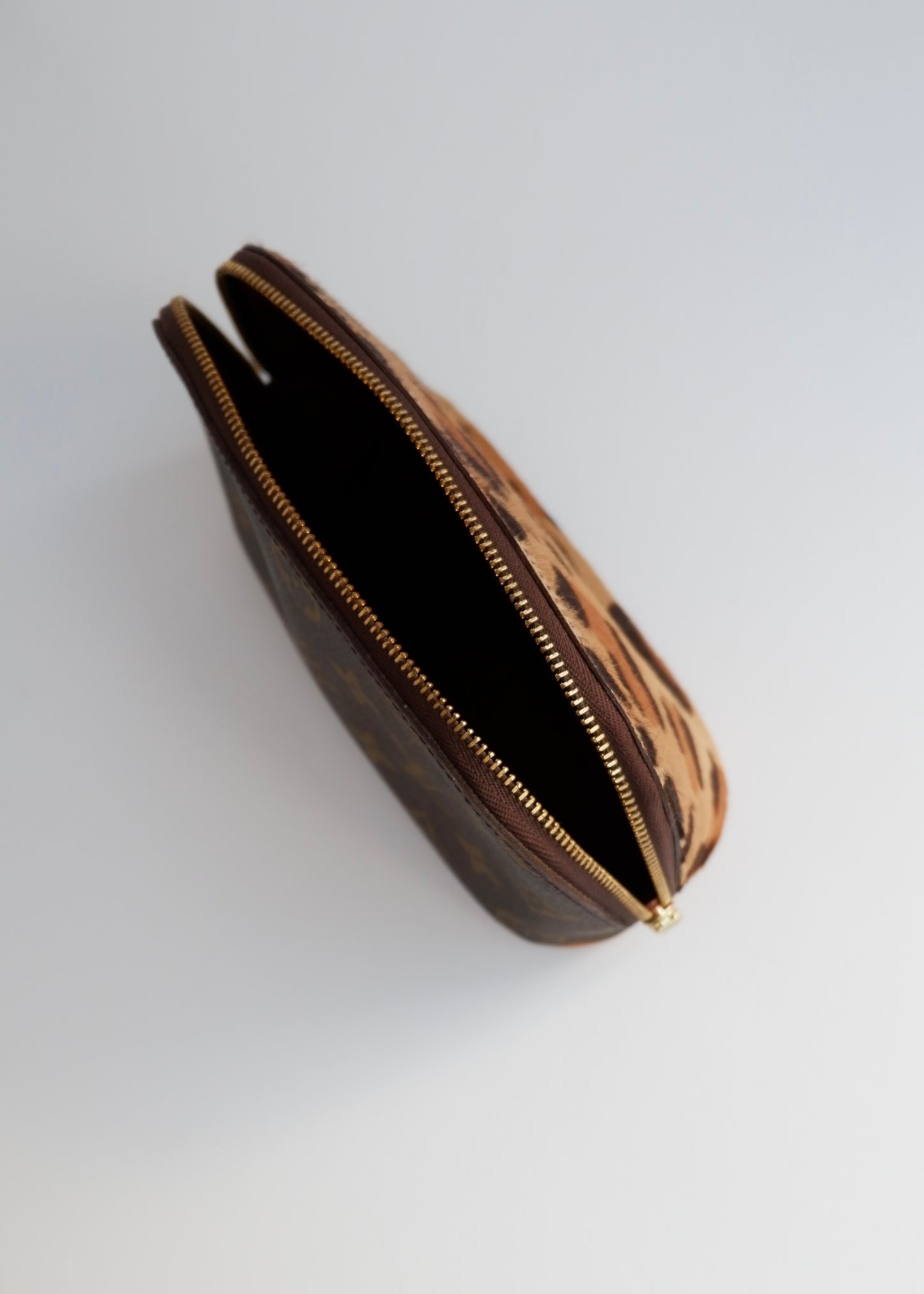 Authentic Preowned Louis Vuitton x ALAÏA Monogram/ Pony Hair Animal Print Cosmetic Pouch