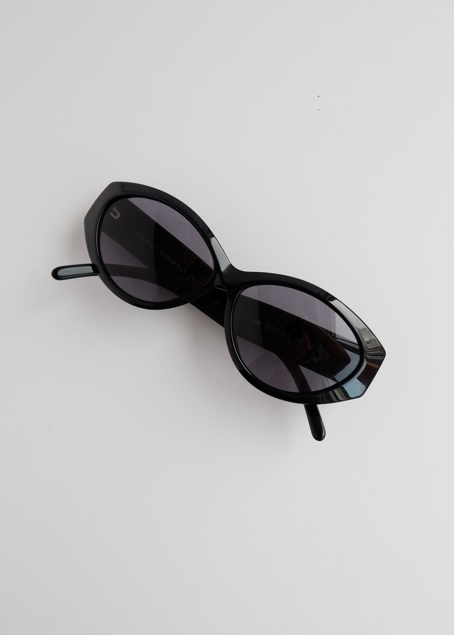 Authentic Preowned Gucci Black Cat Eye Sunglasses
