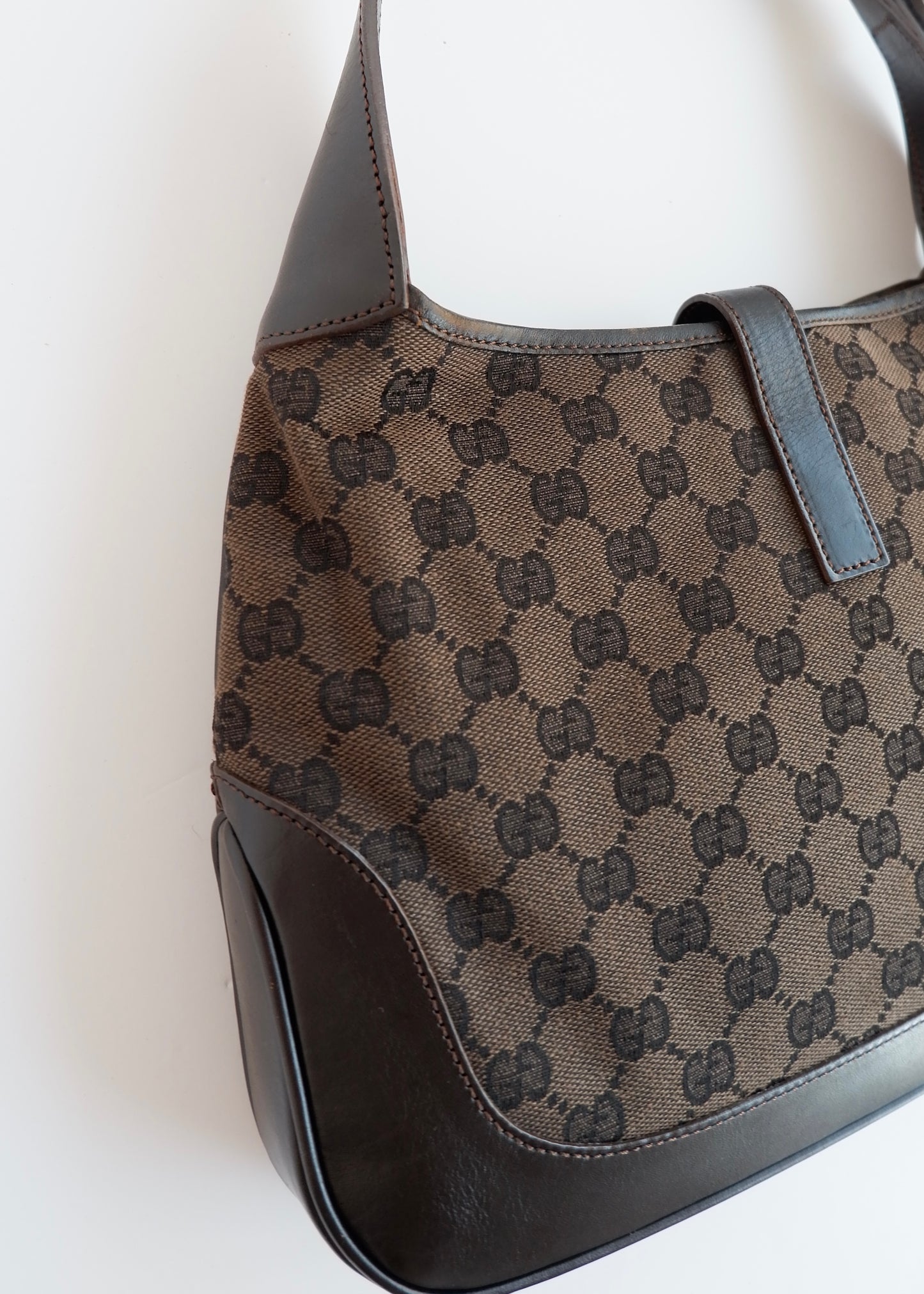 Authentic Preowned Gucci Brown GG Canvas Jackie Bag