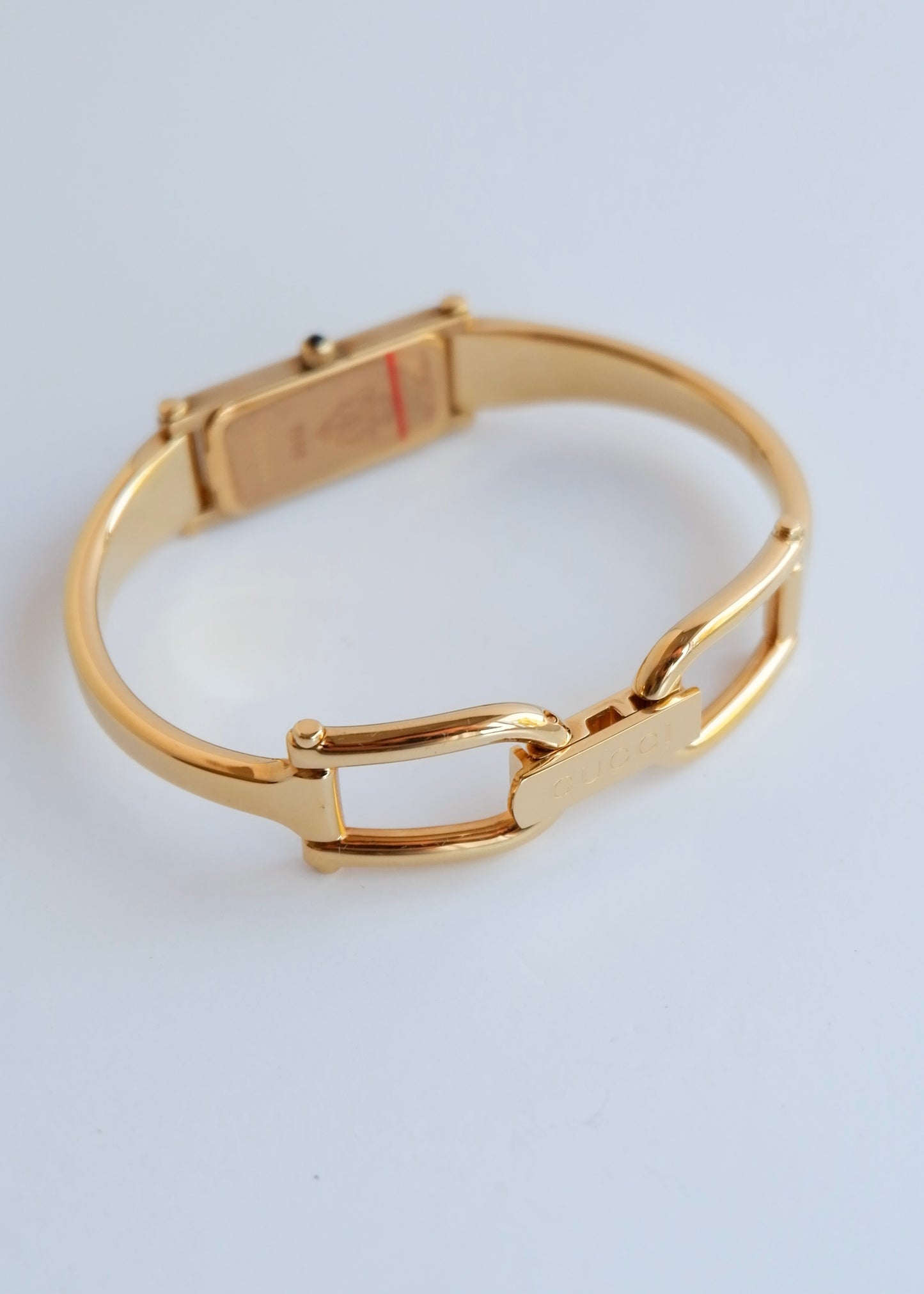 Authentic Preowned Vintage Gucci Gold Tone Horsebit Watch