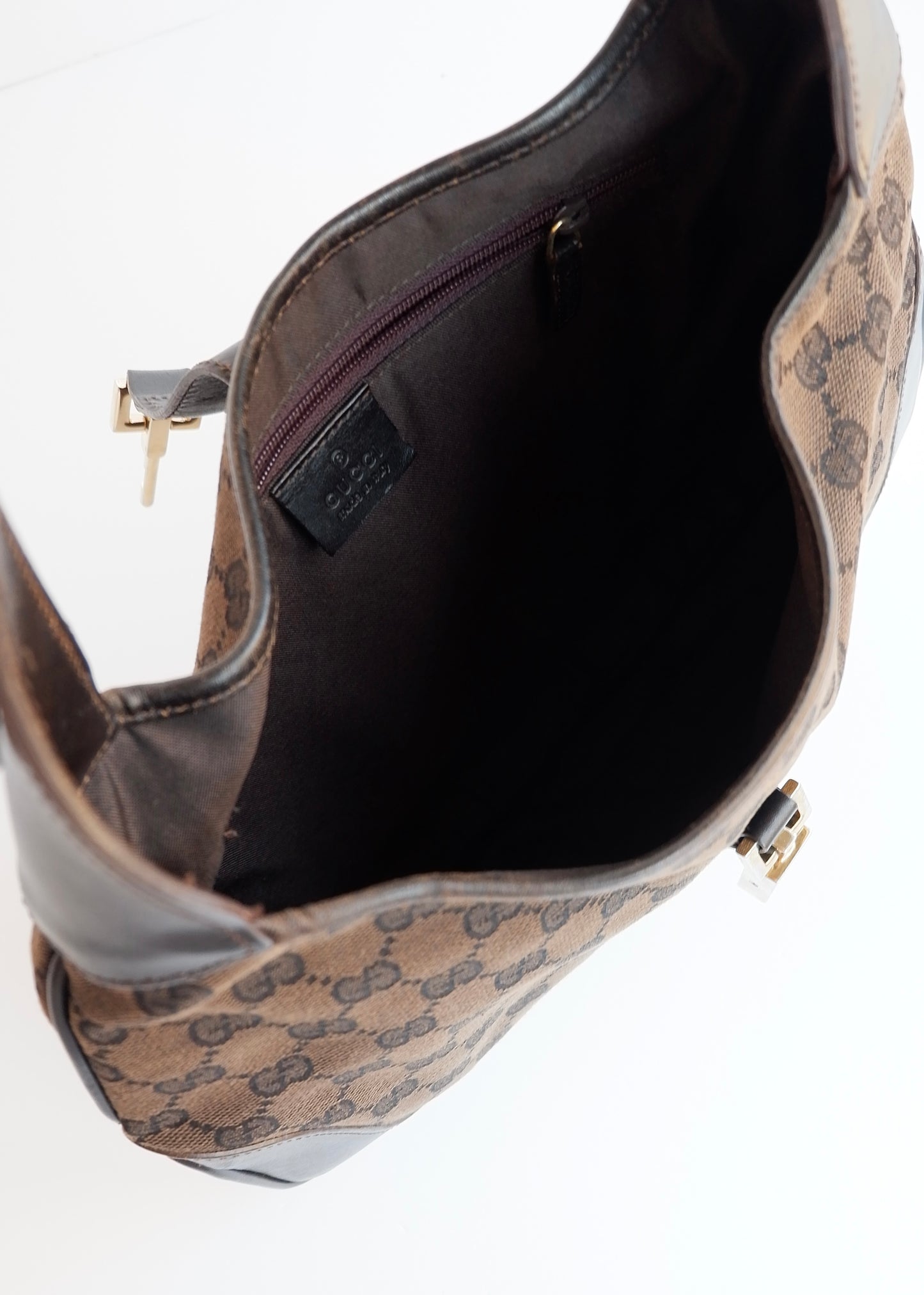 Authentic Preowned Gucci Brown GG Canvas Jackie Bag